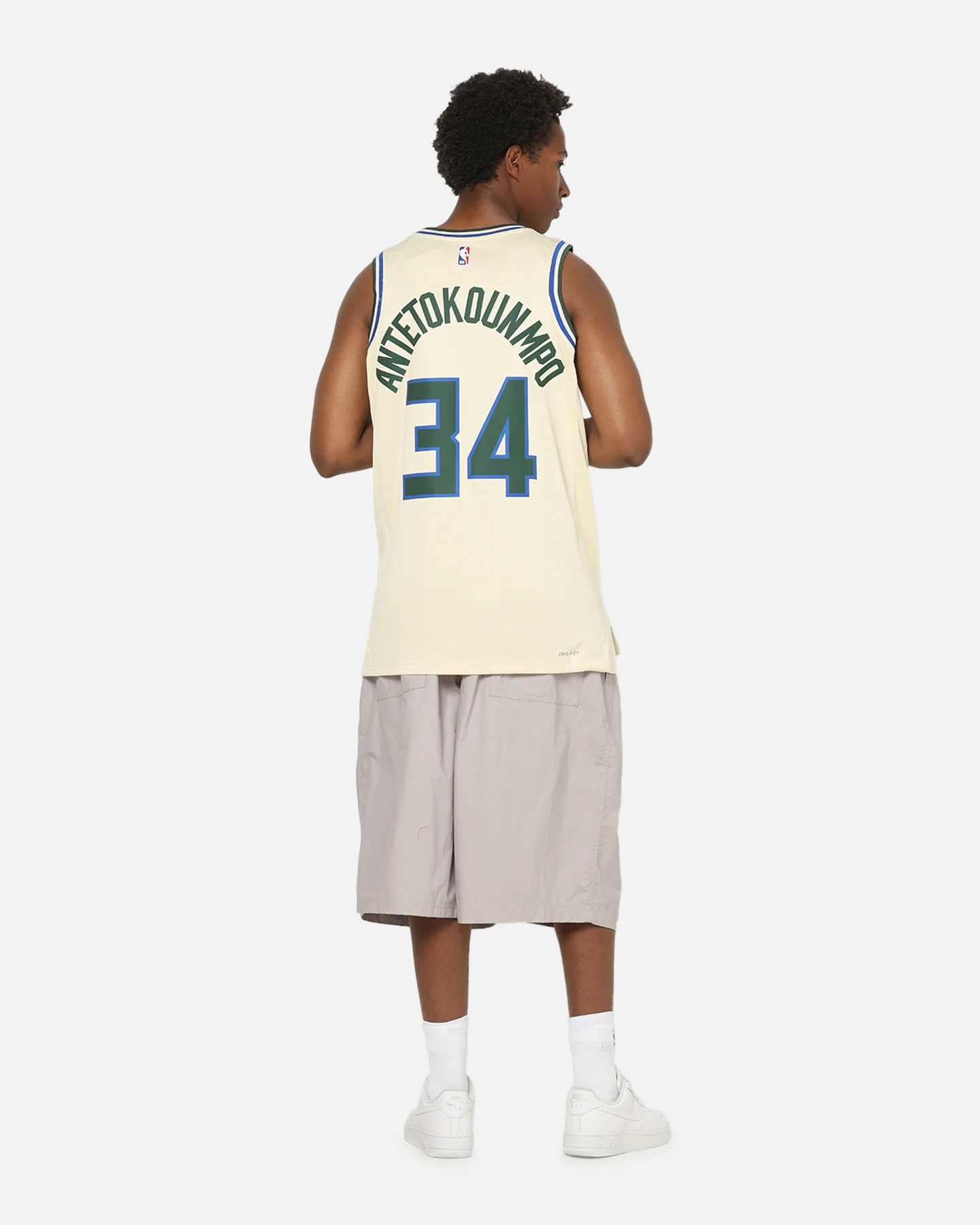 Nike Giannis Antetokounmpo Milwaukee Bucks #34 City Edition 2025/26 NBA Swingman Jersey Flat Opal/Green - Image 4