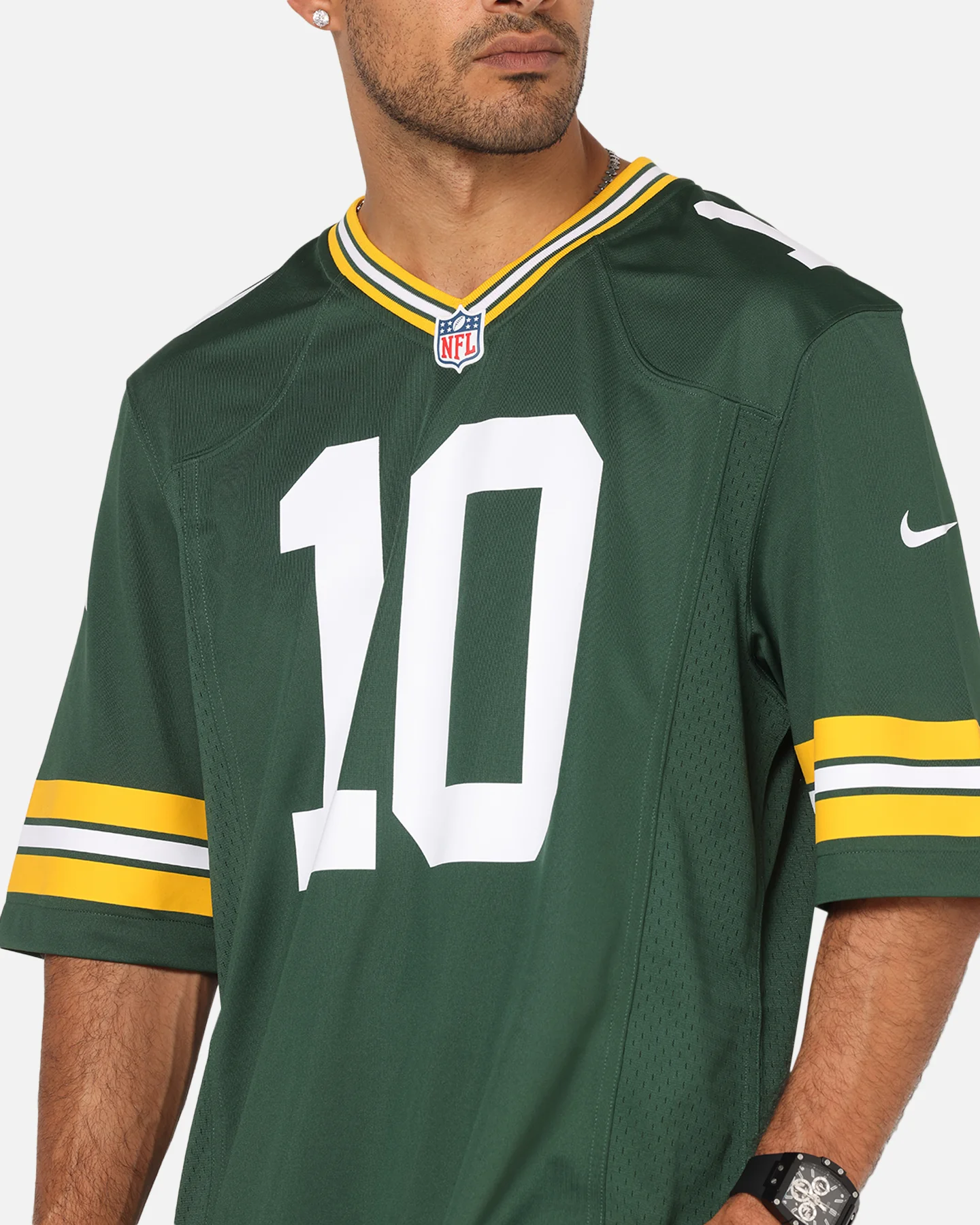 Nike Green Bay Packers Jordan Love #10 Home Game NFL Jersey Green - Image 7