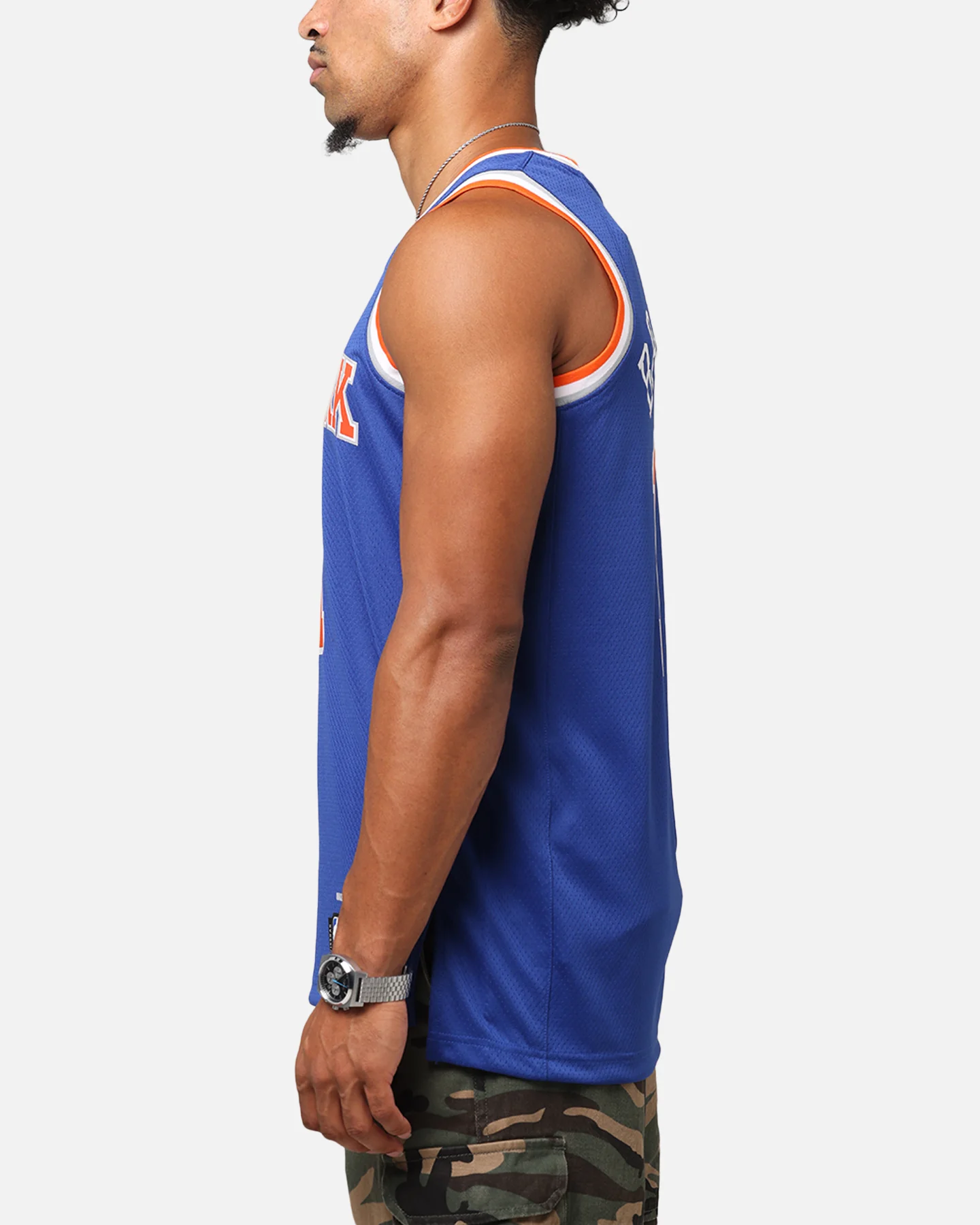 Nike Jalen Brunson New York Knicks #11 Icon Edition 2022/23 Nike Dri-Fit NBA Swingman Jersey Rush Blue - Image 6