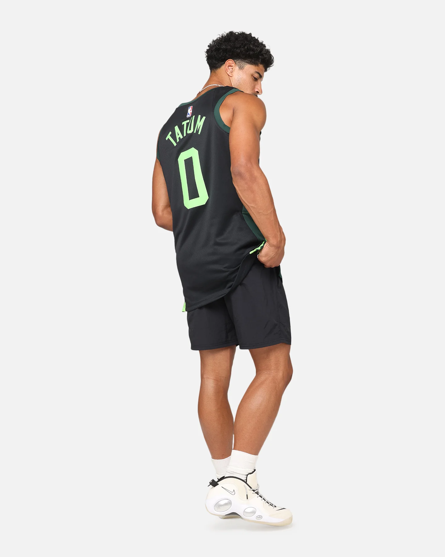 Nike Jayson Tatum Boston Celtics #0 City Edition 2024/25 Nike Dri-Fit NBA Swingman Jersey Black/Green - Image 4