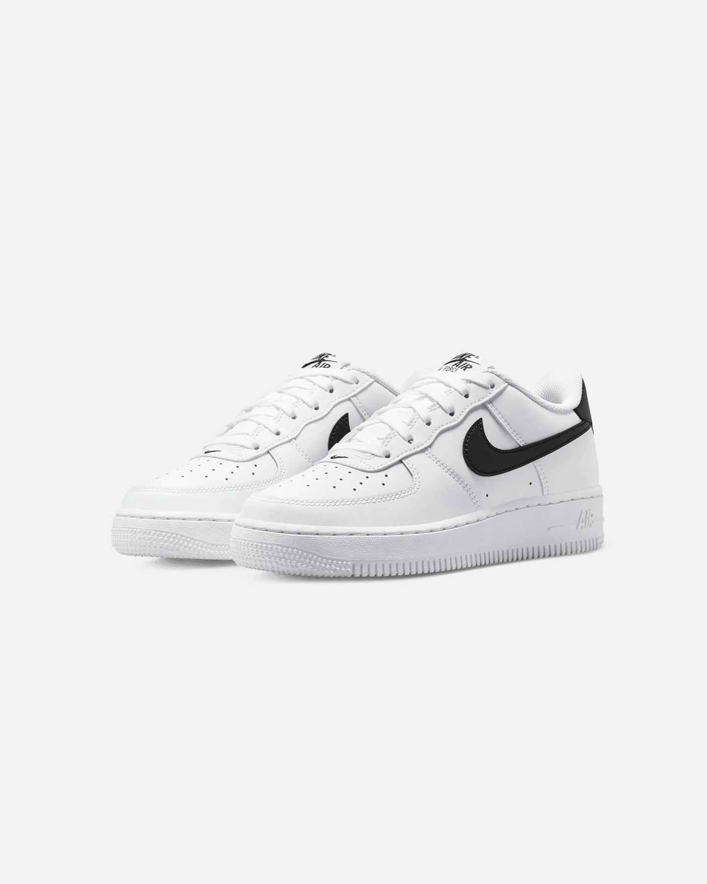Nike Kids' Air Force 1 (GS) White/Black - Image 2