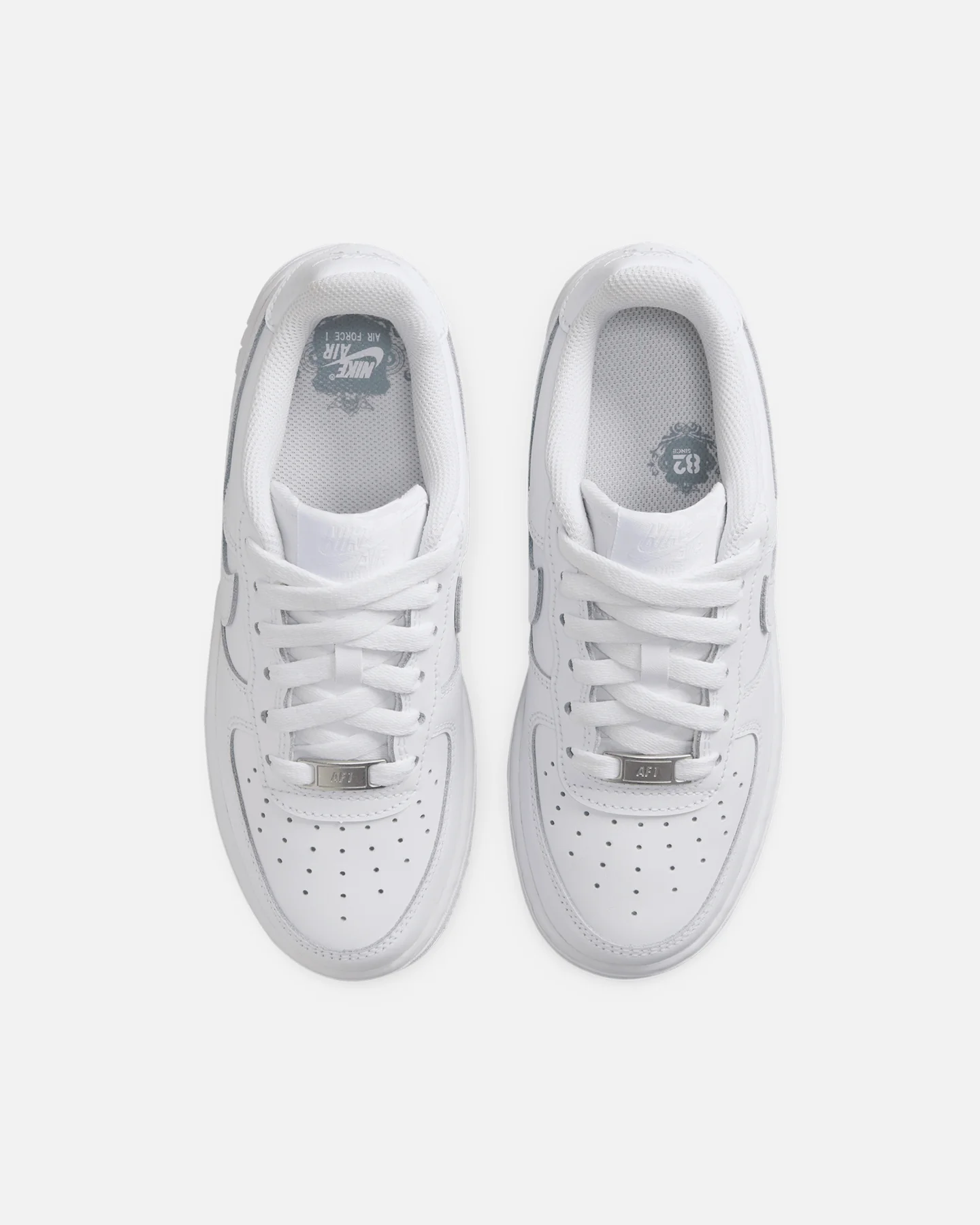 Nike Kids' Air Force 1 LE (GS) White/White - Image 7