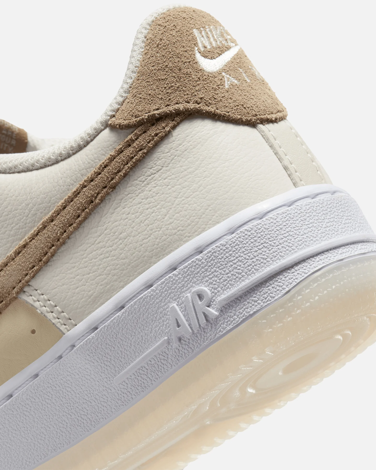 Nike Kids' Air Force 1 LV8 Sail/Khaki-Coco - Image 8