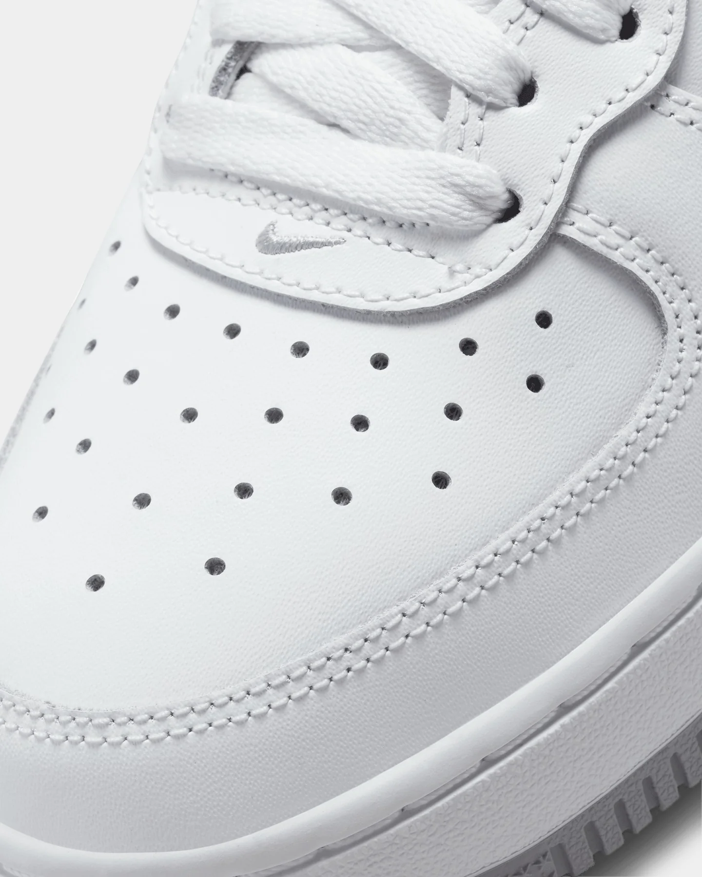 Nike Kids' Air Force 1 Mid LE (GS) White/Wolf Grey - Image 6