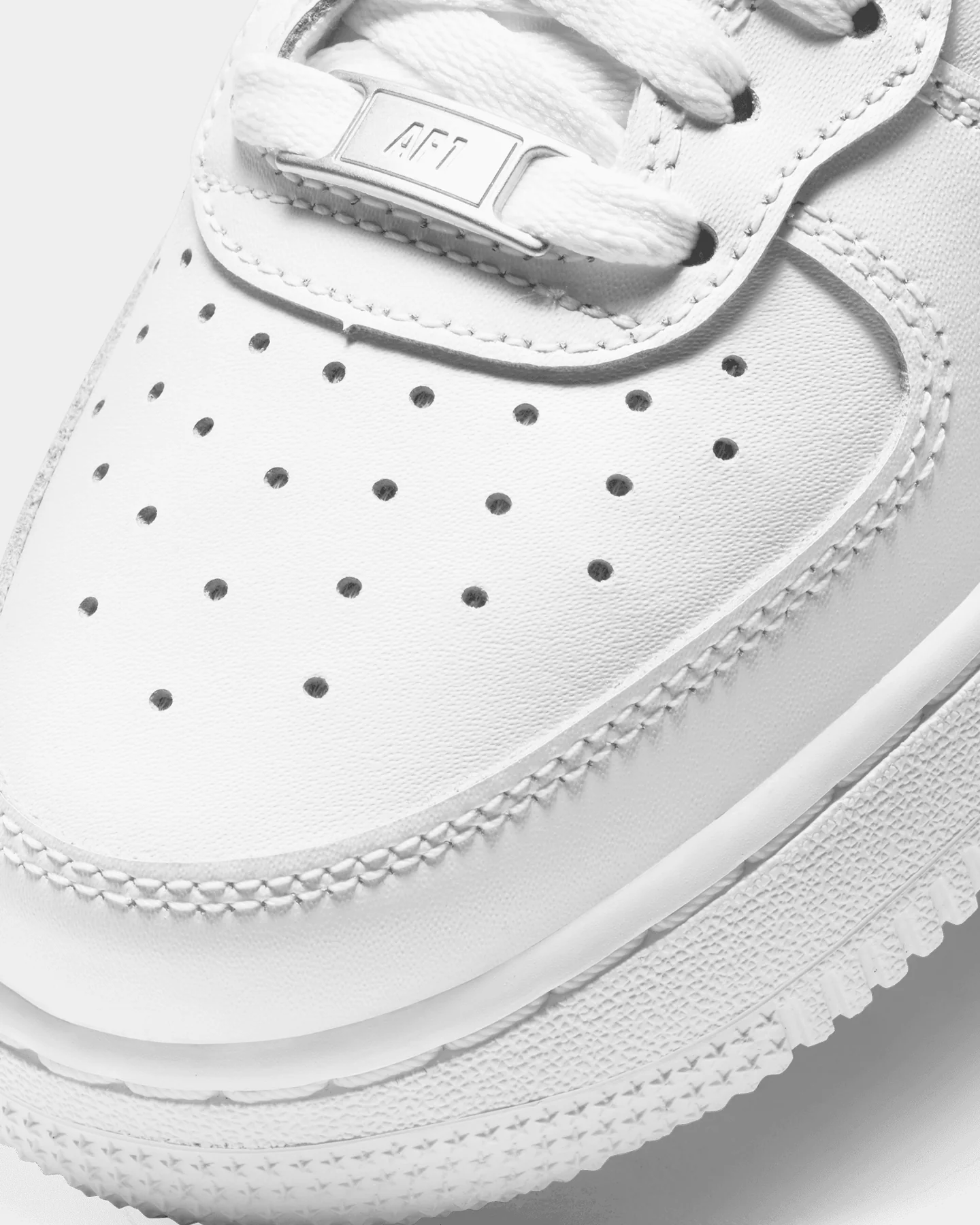 Nike Kids' Air Force 1 Mid LE (GS) White/White - Image 6