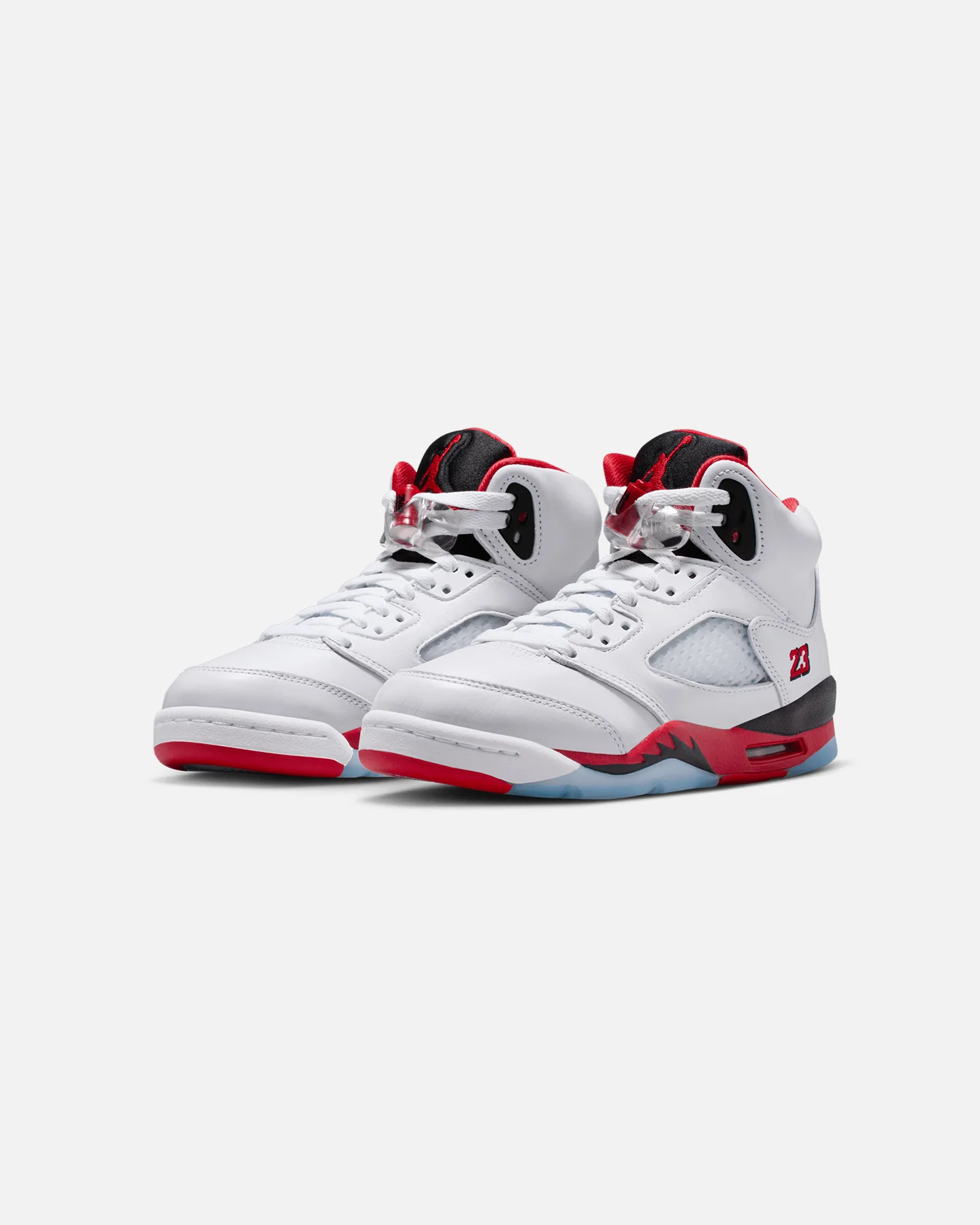 Nike Kids' Air Jordan 5 Retro OG "Fire Red" (GS) White/Fire Red - Image 2