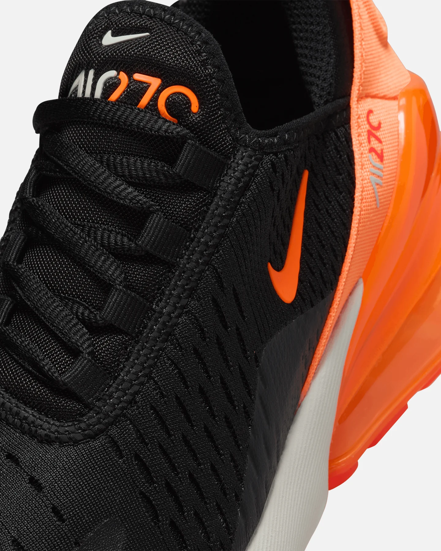 Nike Kids' Air Max 270 (GS) Black/Orange - Image 6