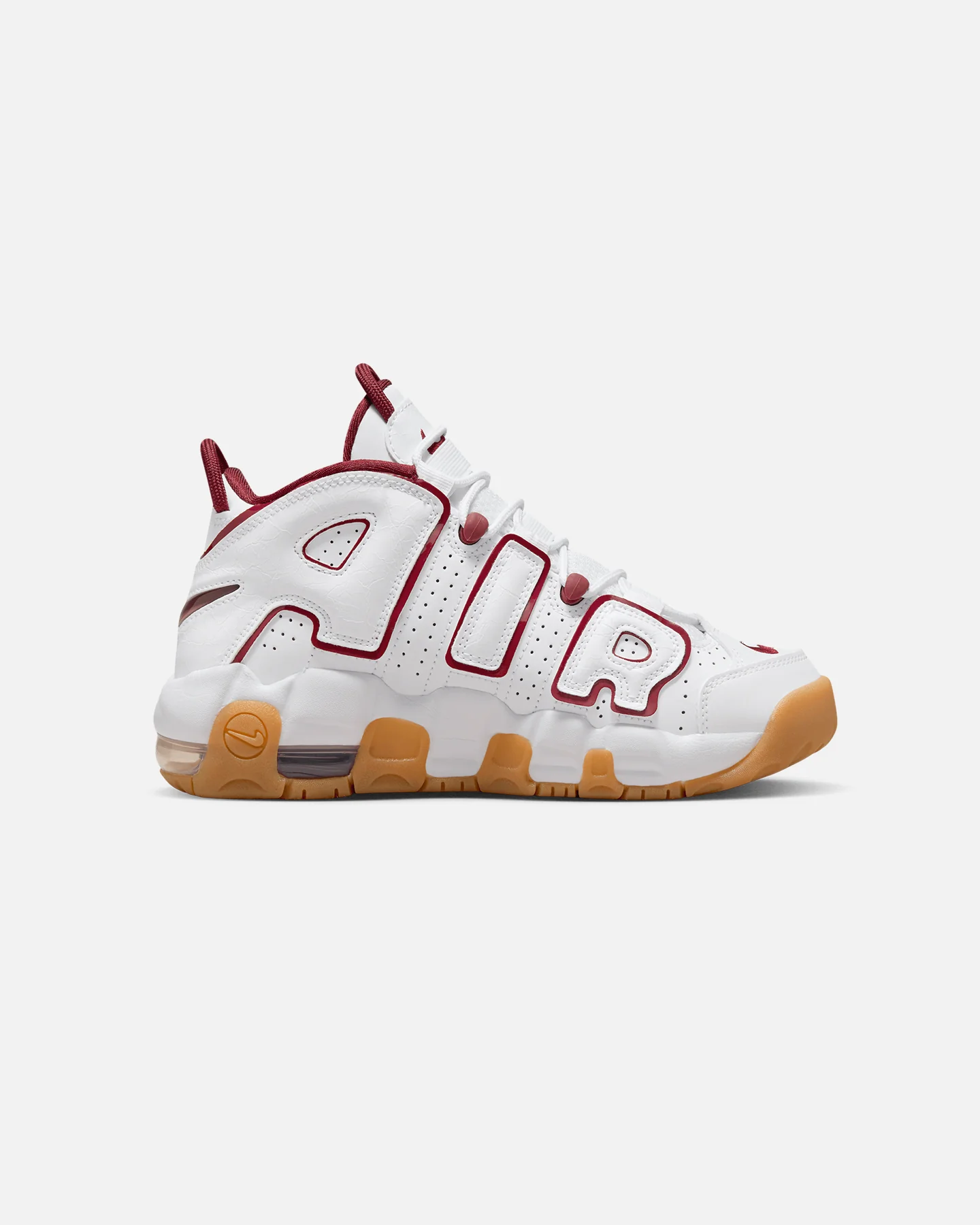 Nike Kids' Air More Uptempo (GS) White/Red - Image 4