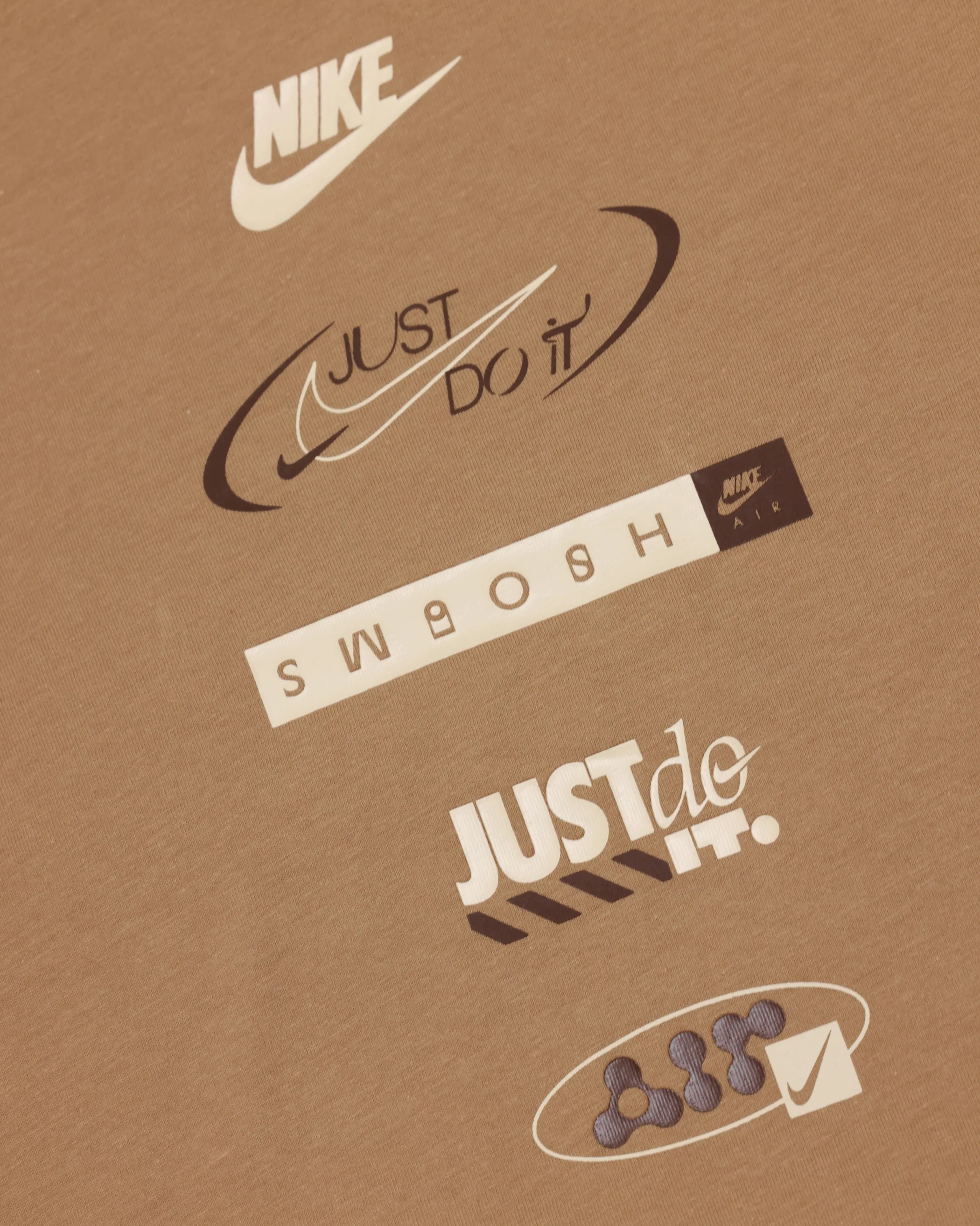 Nike Kids' Brandmark Stack T-Shirt Beige - Image 2