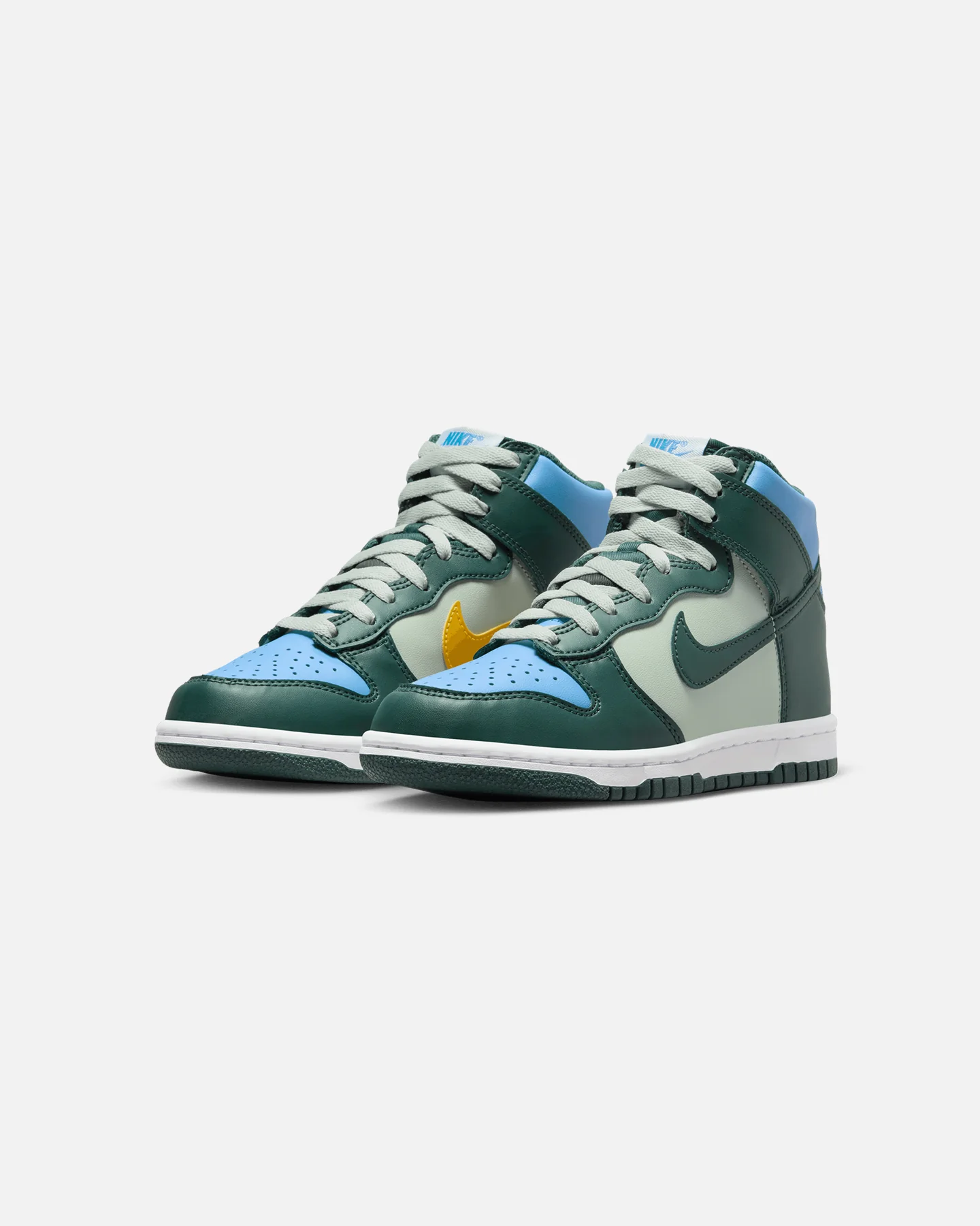 Nike Kids' Dunk High (GS) Deep Jungle/University Blue - Image 2