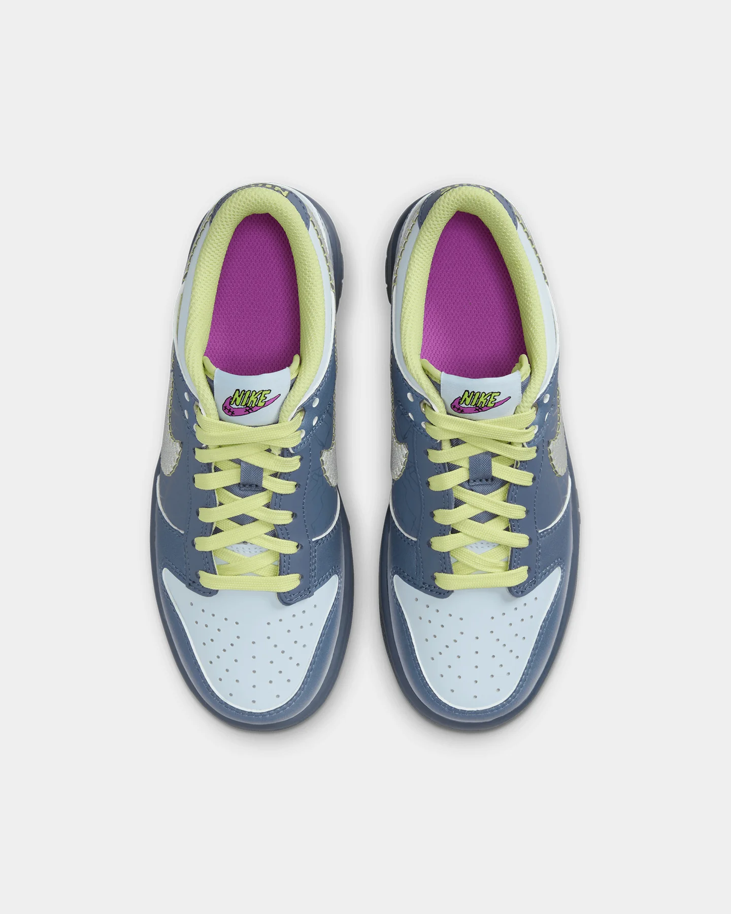 Nike Kids' Dunk Low BG "Halloween" (GS) Diffused Blue/Blue TInt - Image 7