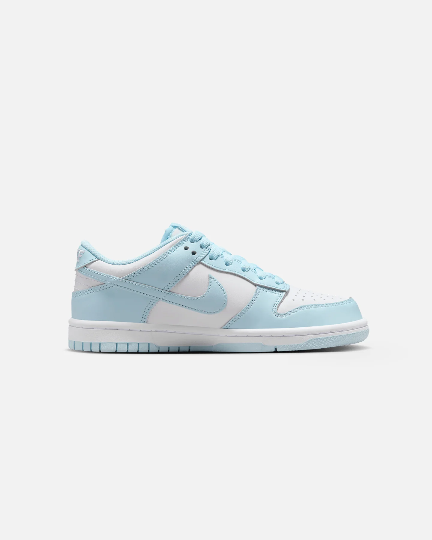 Nike Kids' Dunk Low (GS) White/Glacier Blue - Image 4