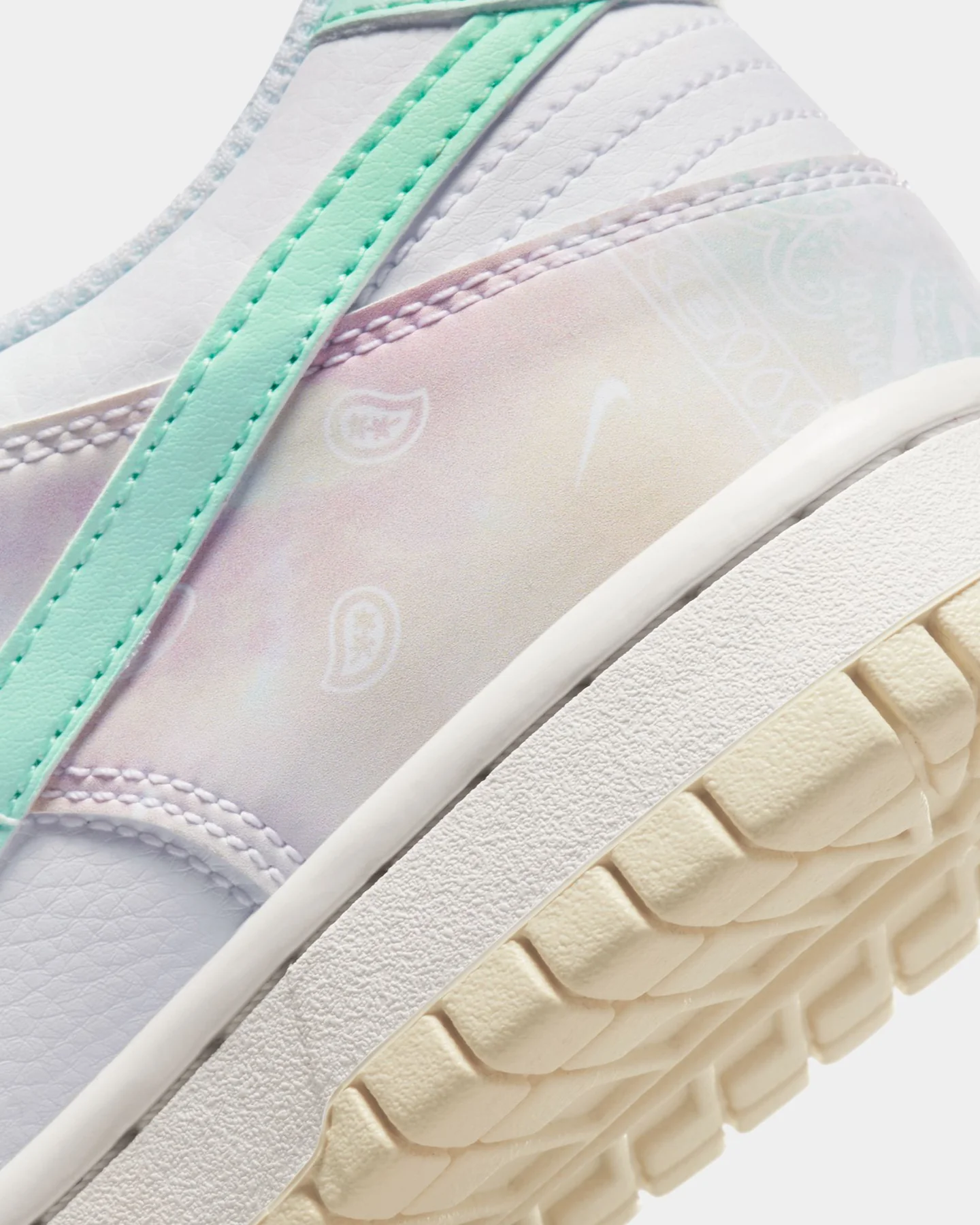 Nike Kids' Dunk Low (GS) White/Mint Foam - Image 8