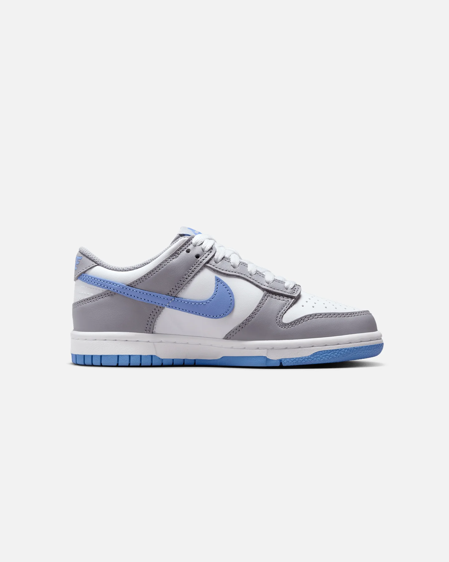 Nike Kids' Dunk Low (GS) White/Royal Pulse-Cement Grey - Image 4