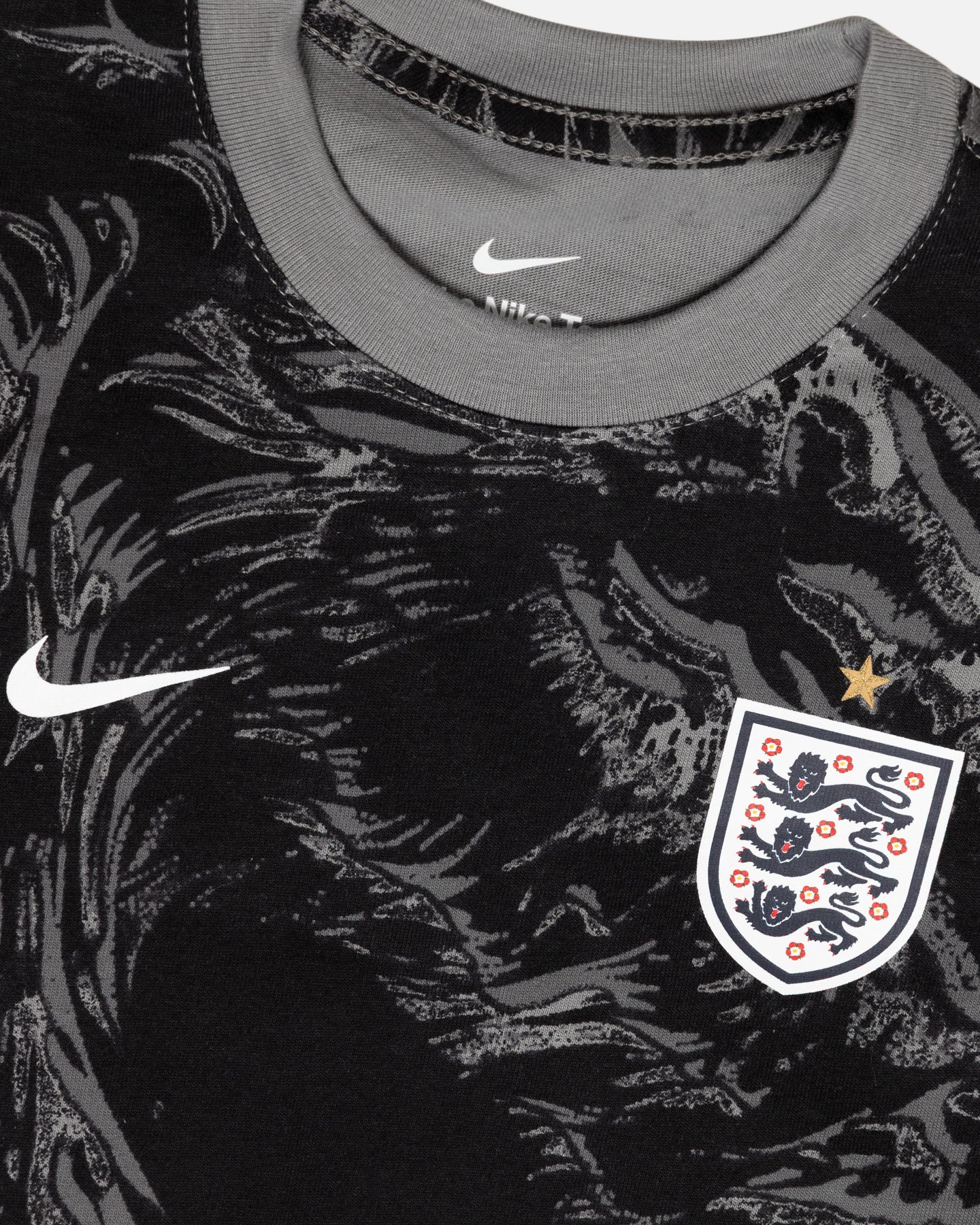Nike Kids' England Soccer T-Shirt Dark Steel Grey - Image 3