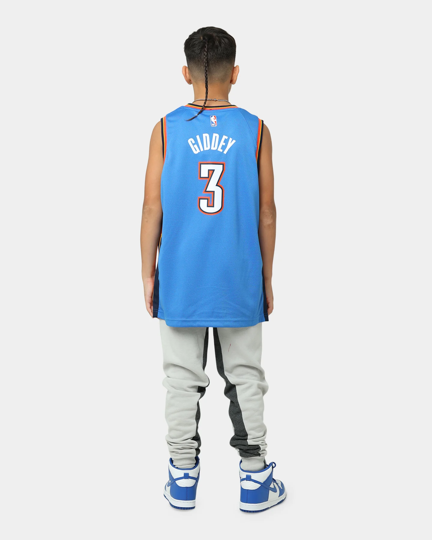 Nike Kids' Oklahoma City Thunder Josh Giddey #3 Icon Swingman Jersey Blue - Image 3