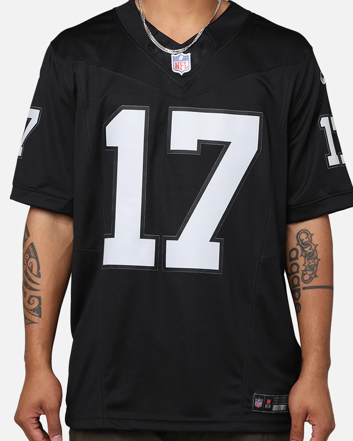 Nike Las Vegas Raiders Davante Adams #17 Limited Home Jersey Black - Image 4