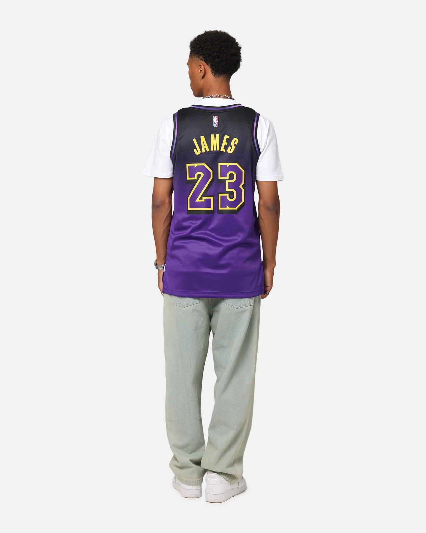 Nike Lebron James Los Angeles Lakers #23 City Edition 2024/25 Nike Dri-Fit NBA Swingman Jersey Field Purple - Image 4
