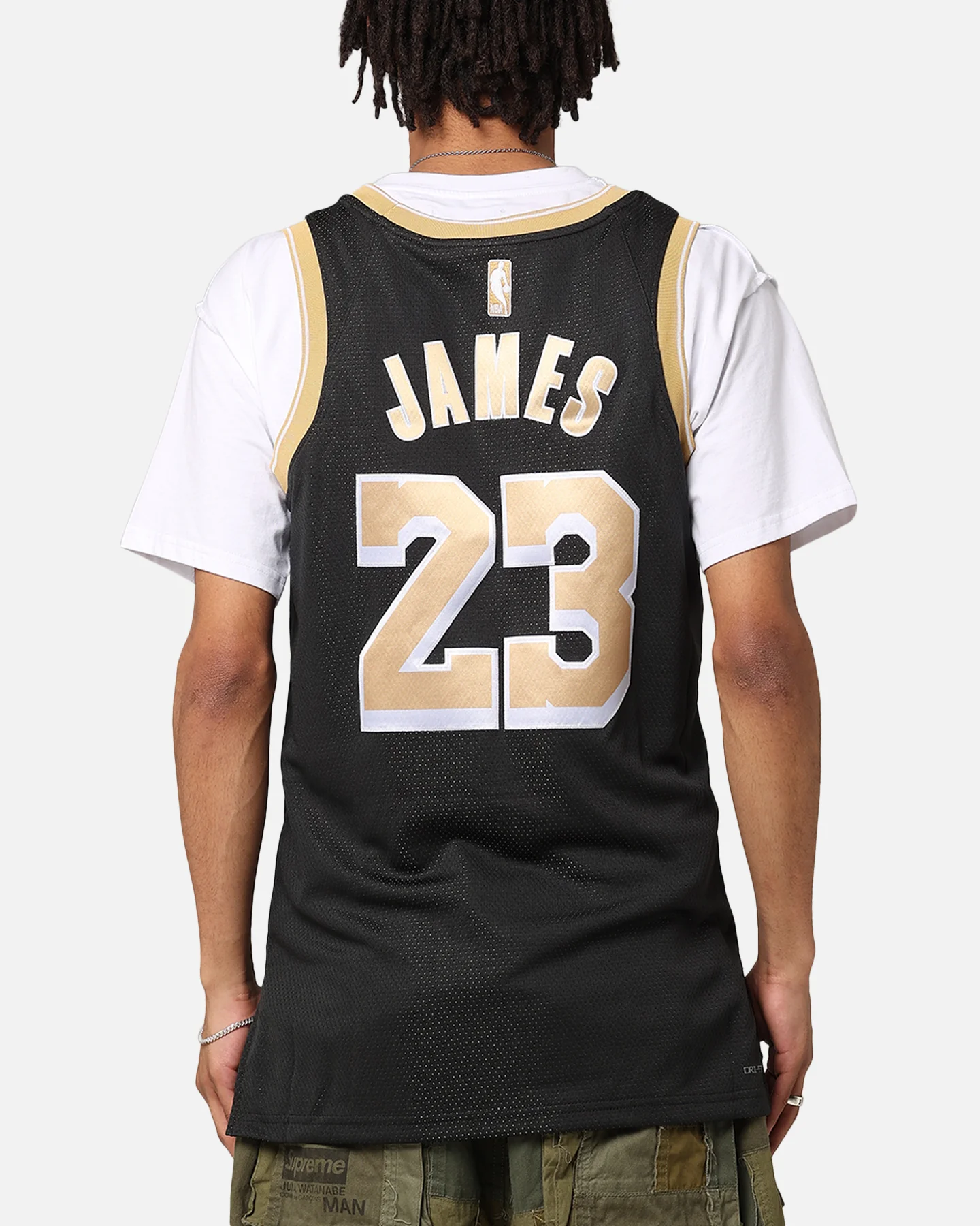 Nike LeBron James Los Angeles Lakers Dri-FIT 2024 Select Series Jersey Black/Gold - Image 2