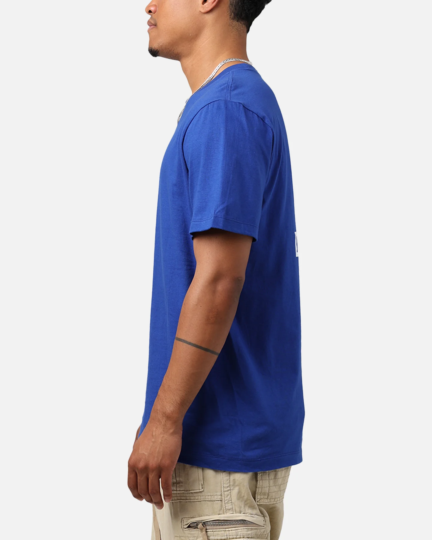 Nike Los Angeles Dodgers Large Logo Back T-Shirt Rush Blue - Image 5