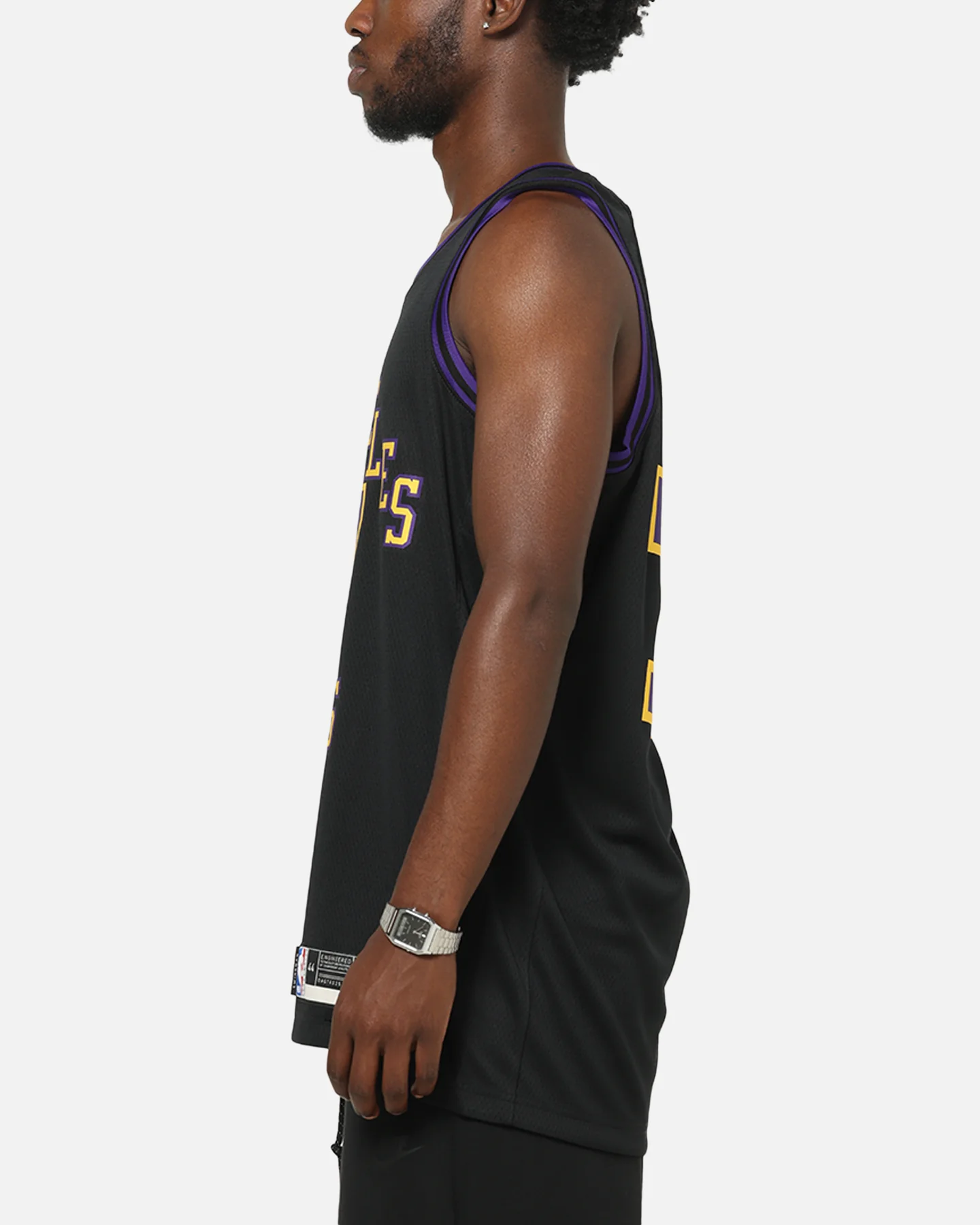 Nike Los Angeles Lakers Luka Doncic #77 City Edition Dri-FIT NBA Swingman Jersey Black - Image 6
