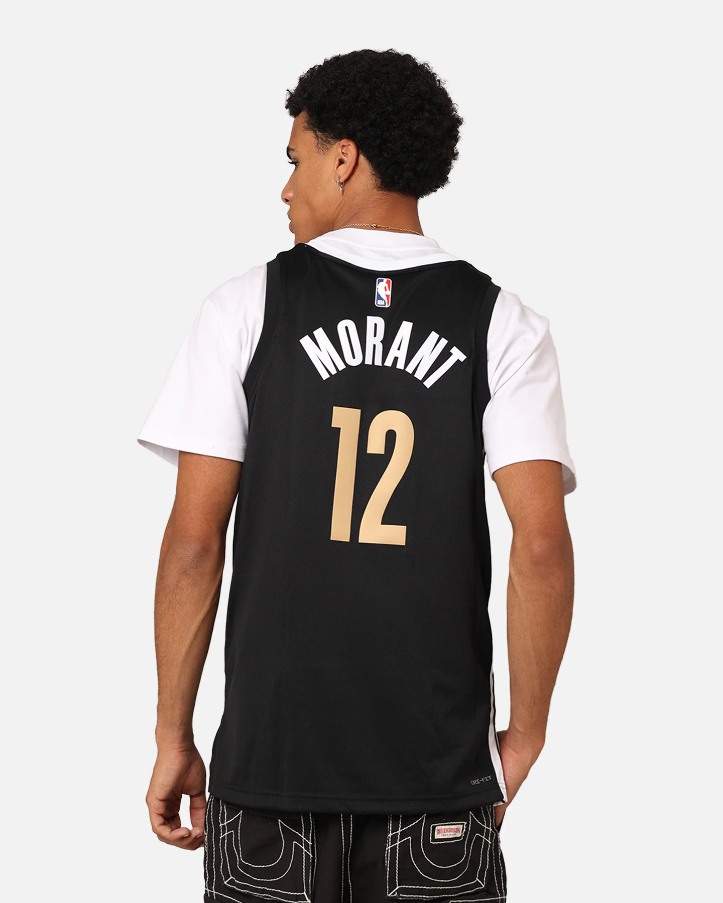 Nike Memphis Grizzlies Ja Morant Dri-FIT Swingman Jersey Black - Image 2