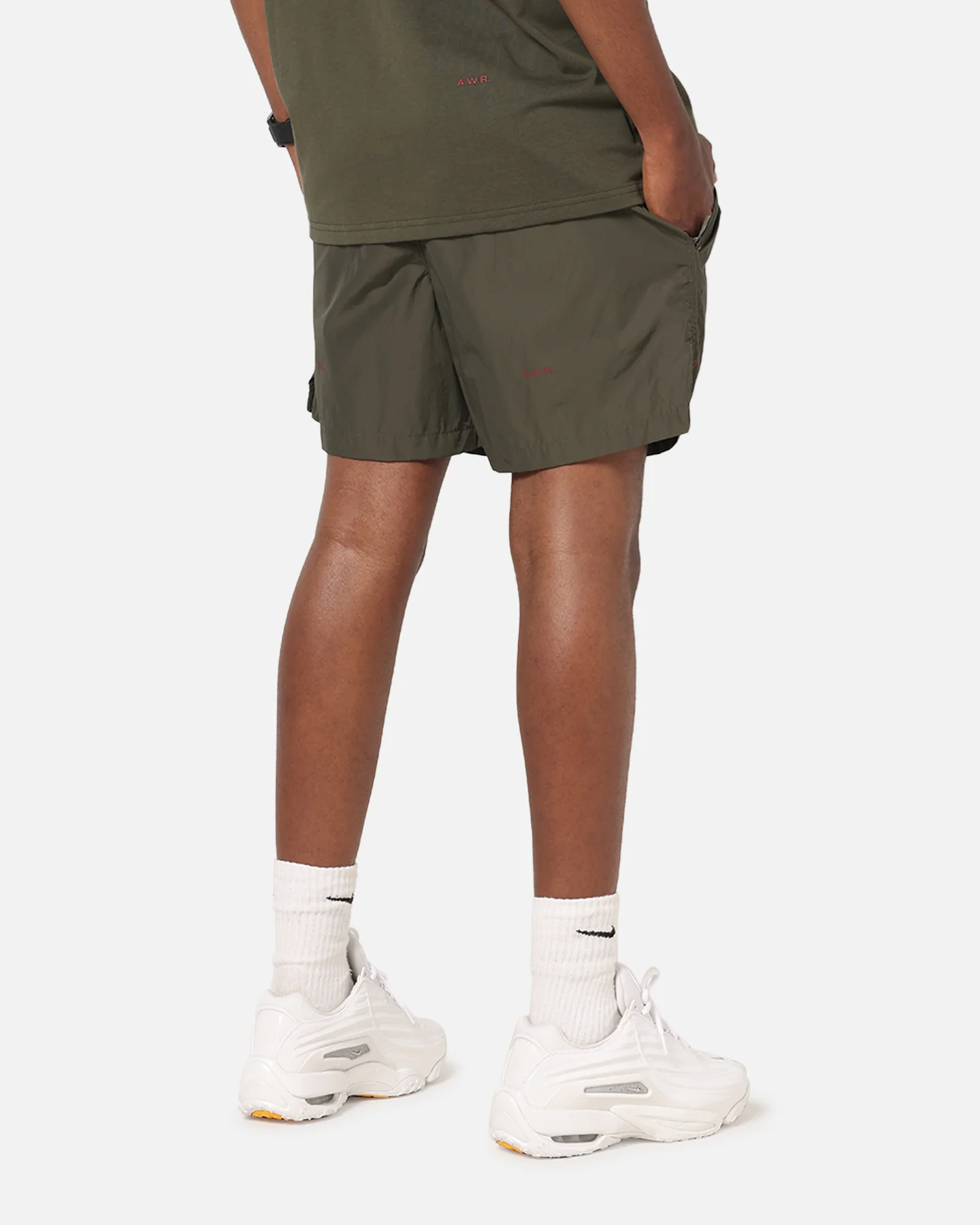 Nike Nocta Cardinal Nylon Shorts Khaki - Image 6