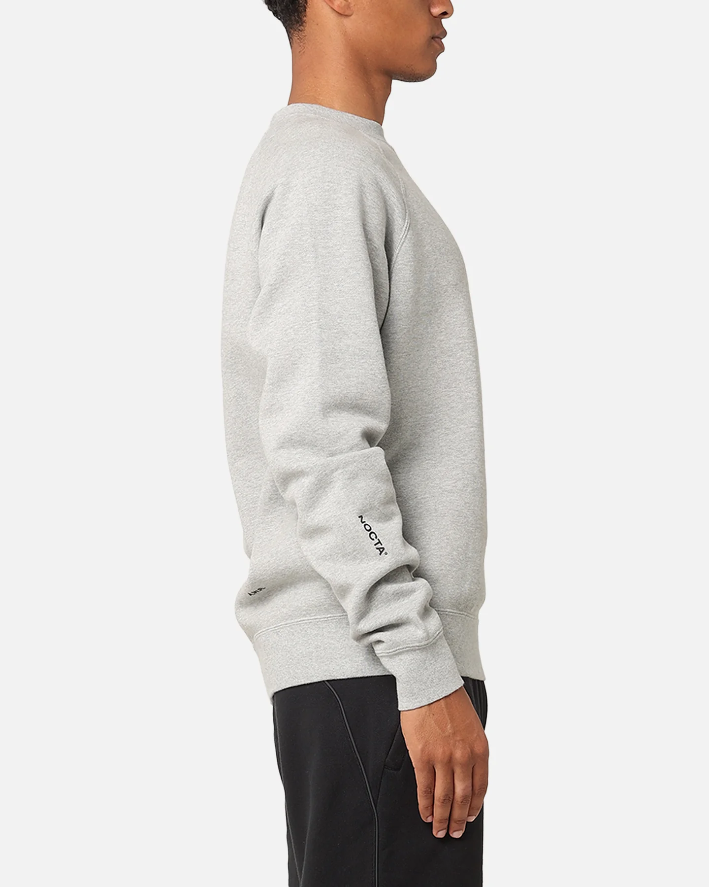 Nike Nocta Fleece Crewneck Dark Grey Heather - Image 4