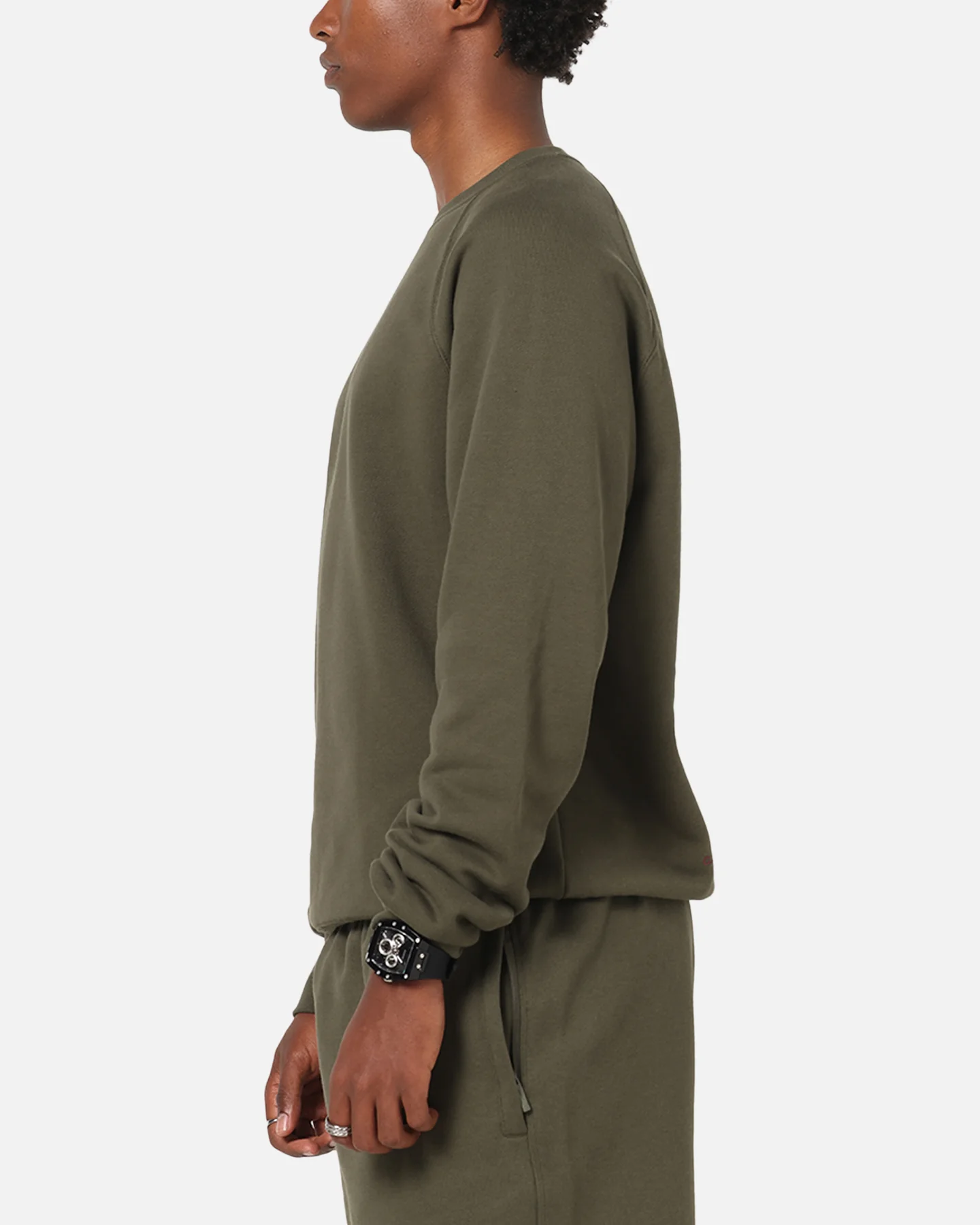 Nike Nocta Fleece Crewneck Khaki - Image 5