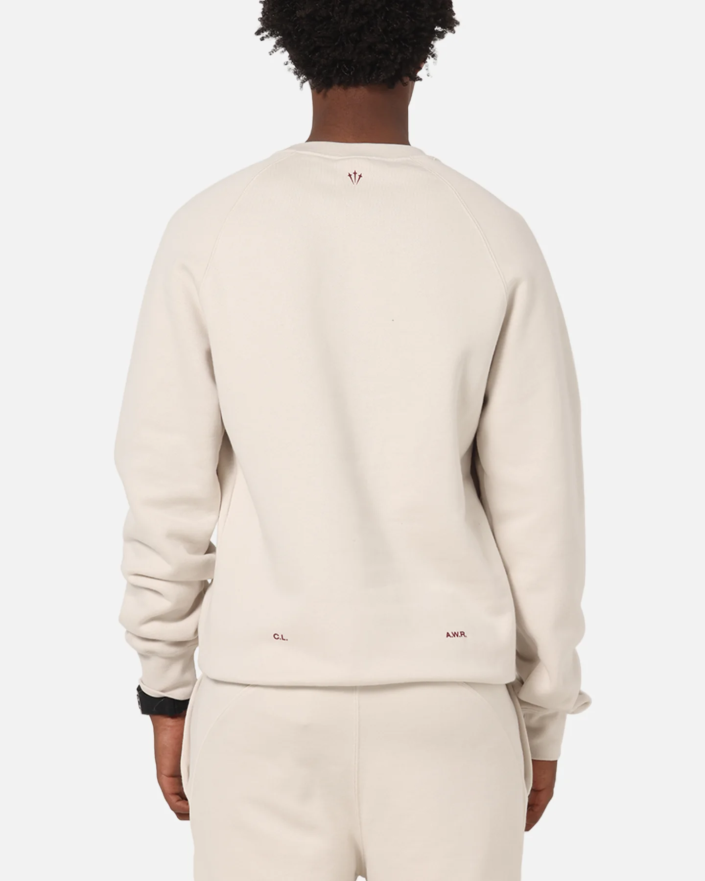 Nike Nocta Fleece Crewneck Lt Orewood Brown - Image 3