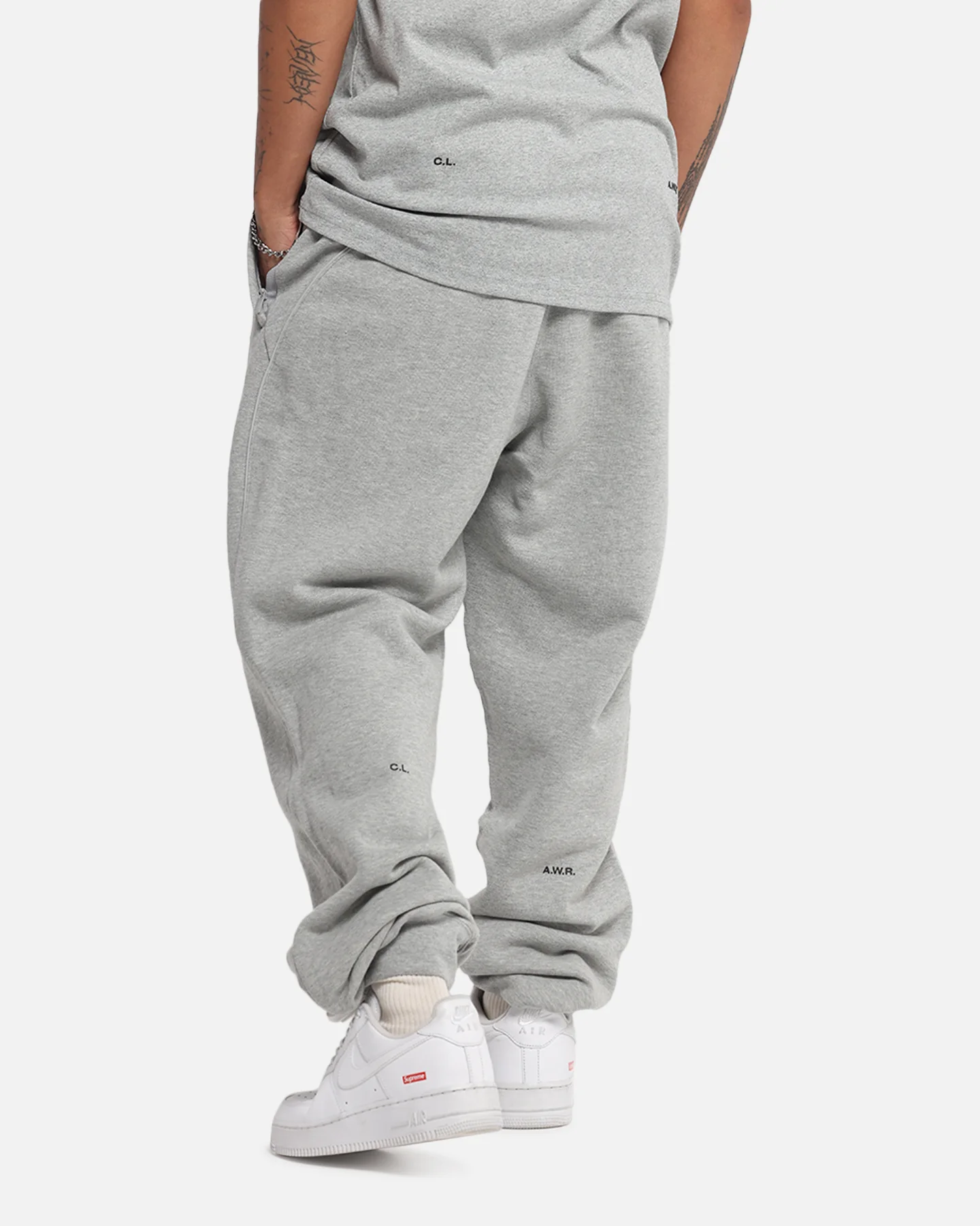 Nike Nocta Fleece CS Sweat Pants Black/Black/White - Image 9