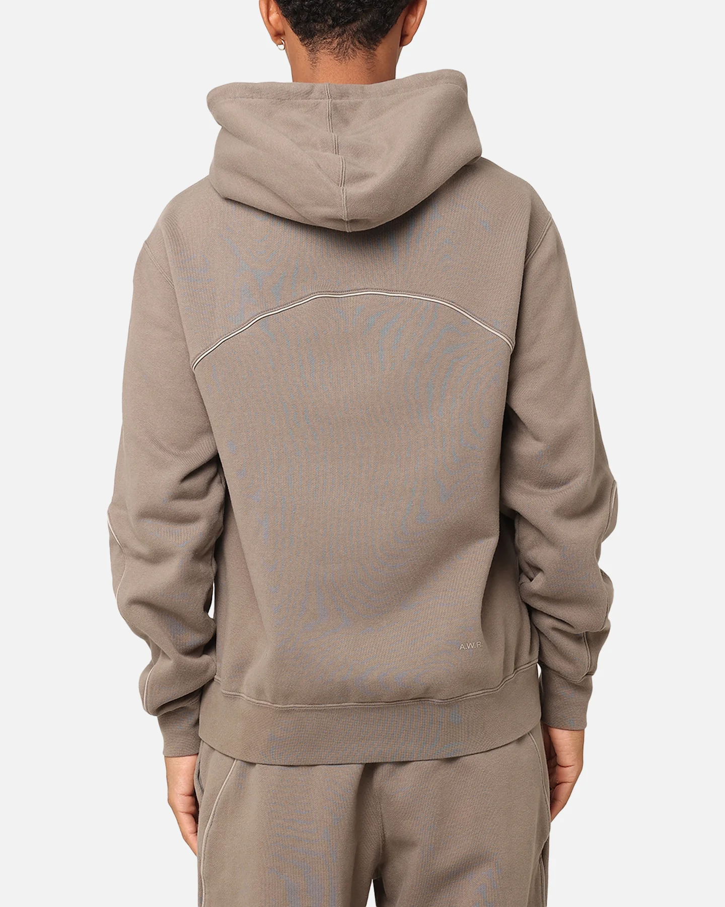 Nike Nocta Fleece Hoodie Olive Grey - Image 3