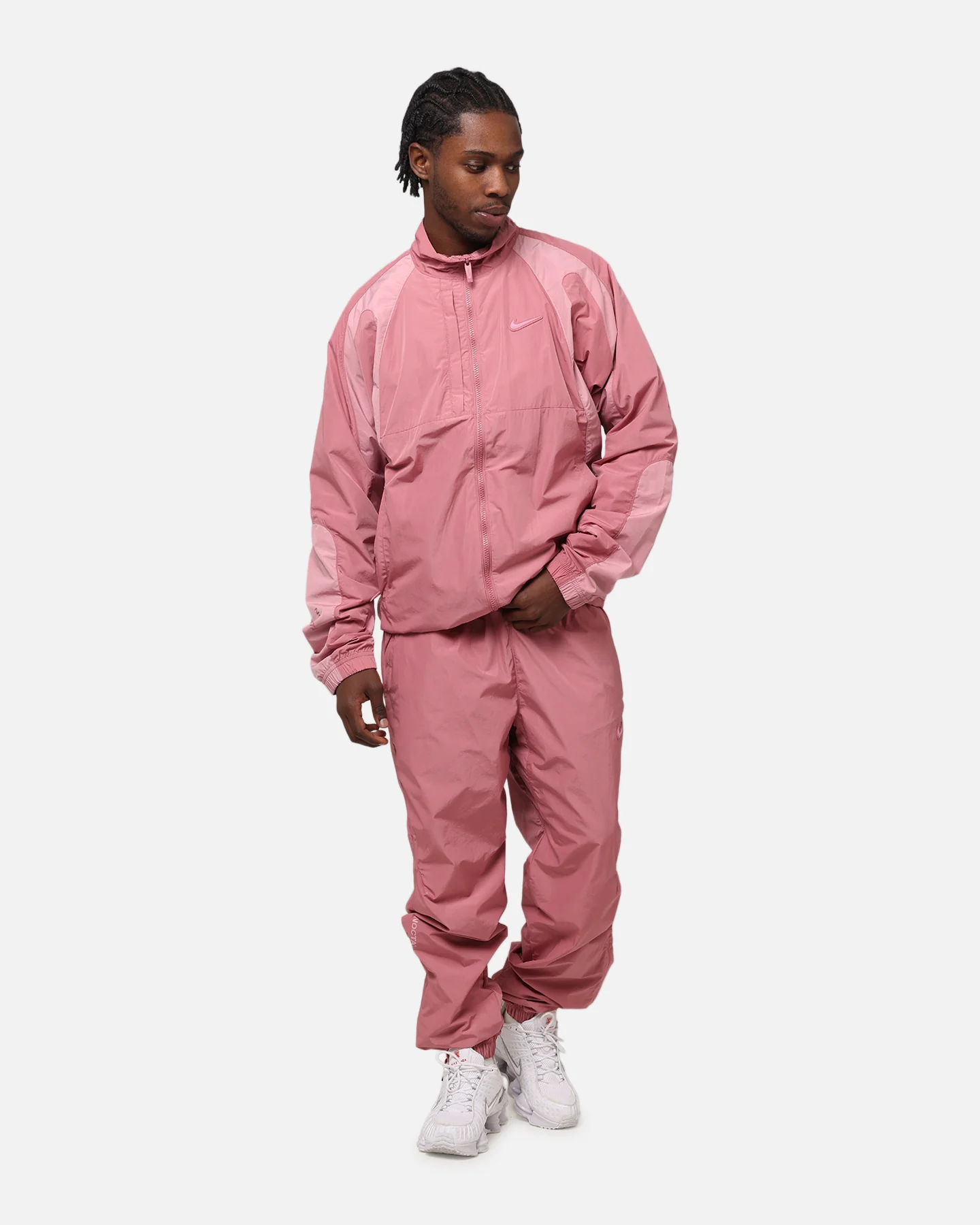 Nike Nocta Northstar Nylon Track Pants Desert Berry - Image 2