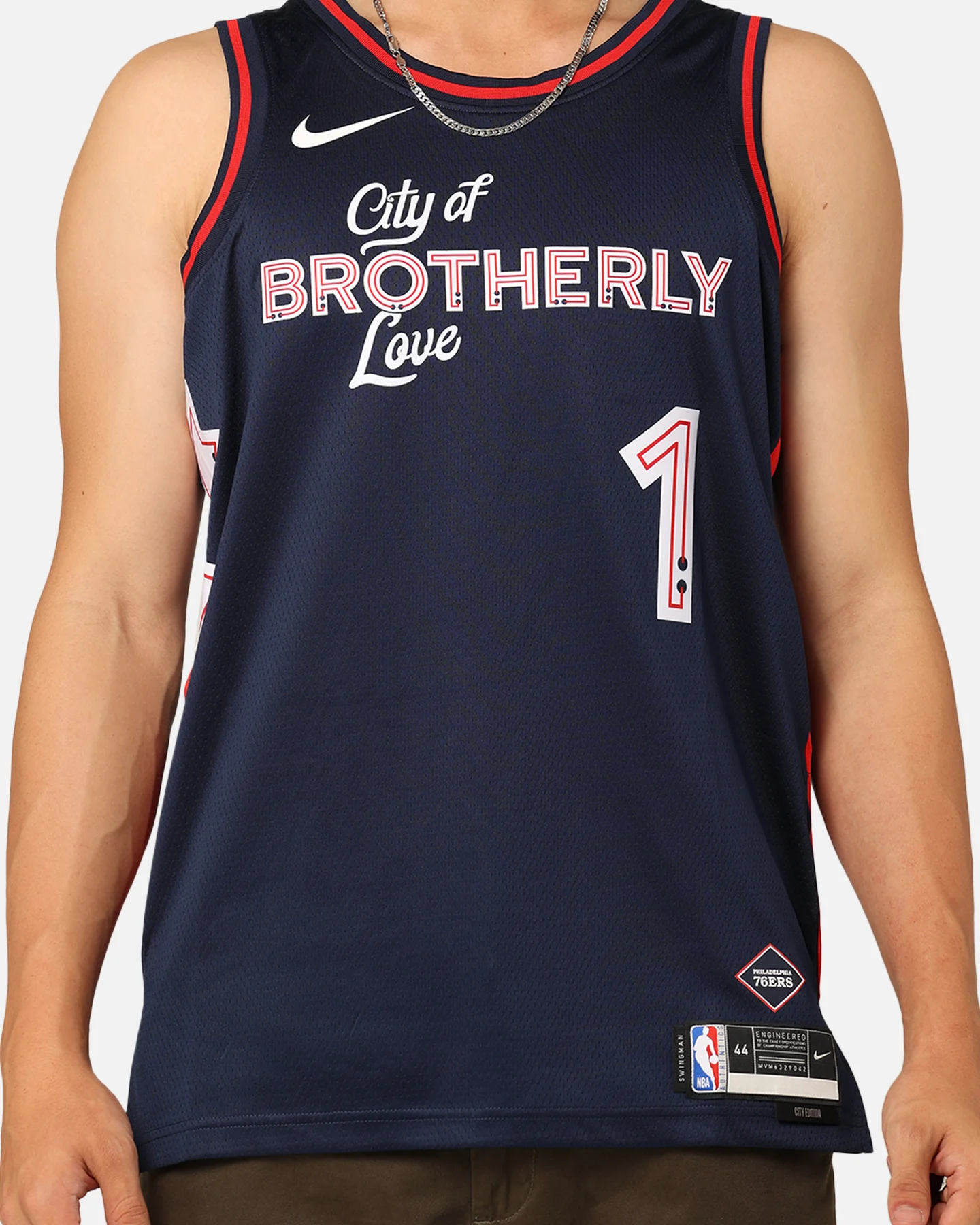 Nike Philadelphia 76ers James Harden City Edition 2023/24 Dri-FIT Swingman Jersey College Navy - Image 4