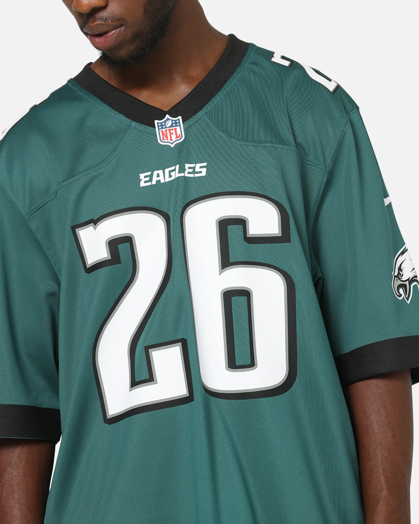Nike Philadelphia Eagles Saquon Barkley #26 Home Game NFL Jersey Teal - Image 7