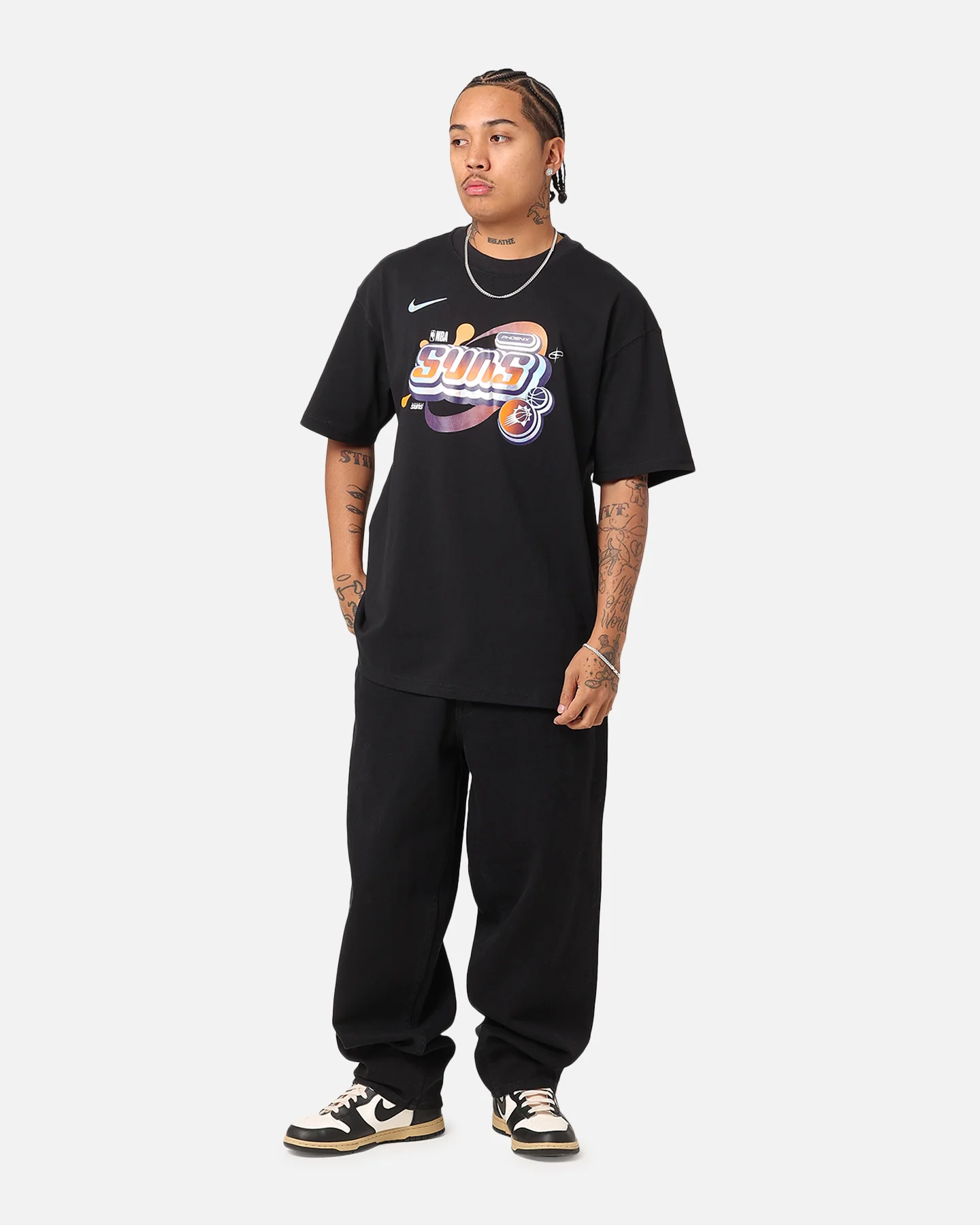 Nike Phoenix Suns NBA Max90 Courtside T-Shirt Black - Image 2