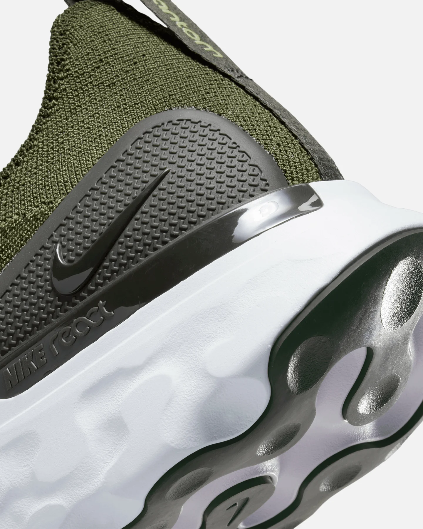 Nike React Phantom Run FlyKnit 2 Rough Green/Yellow - Image 8