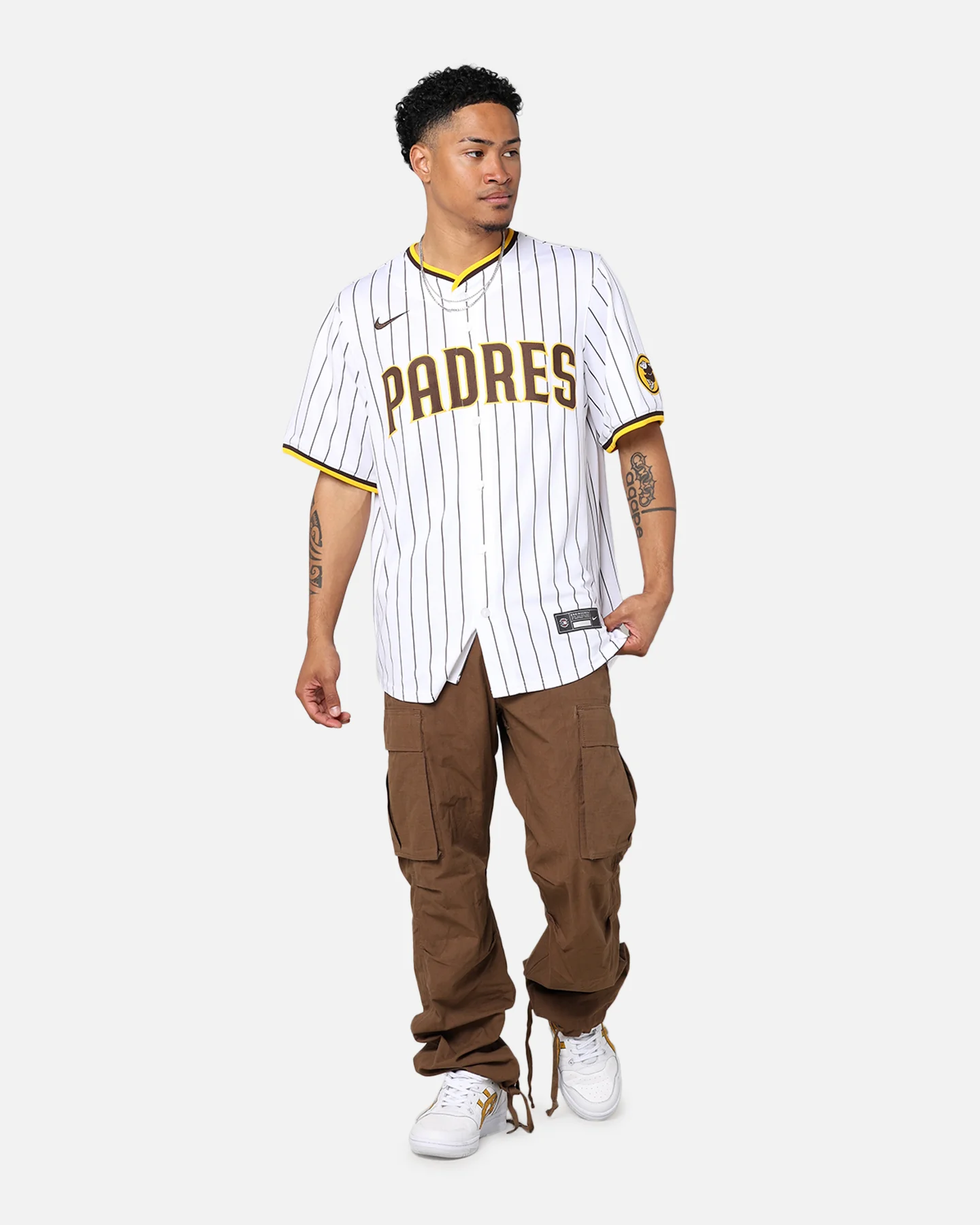 Nike San Diego Padres Limited Jersey White/Dark Cind - Image 6