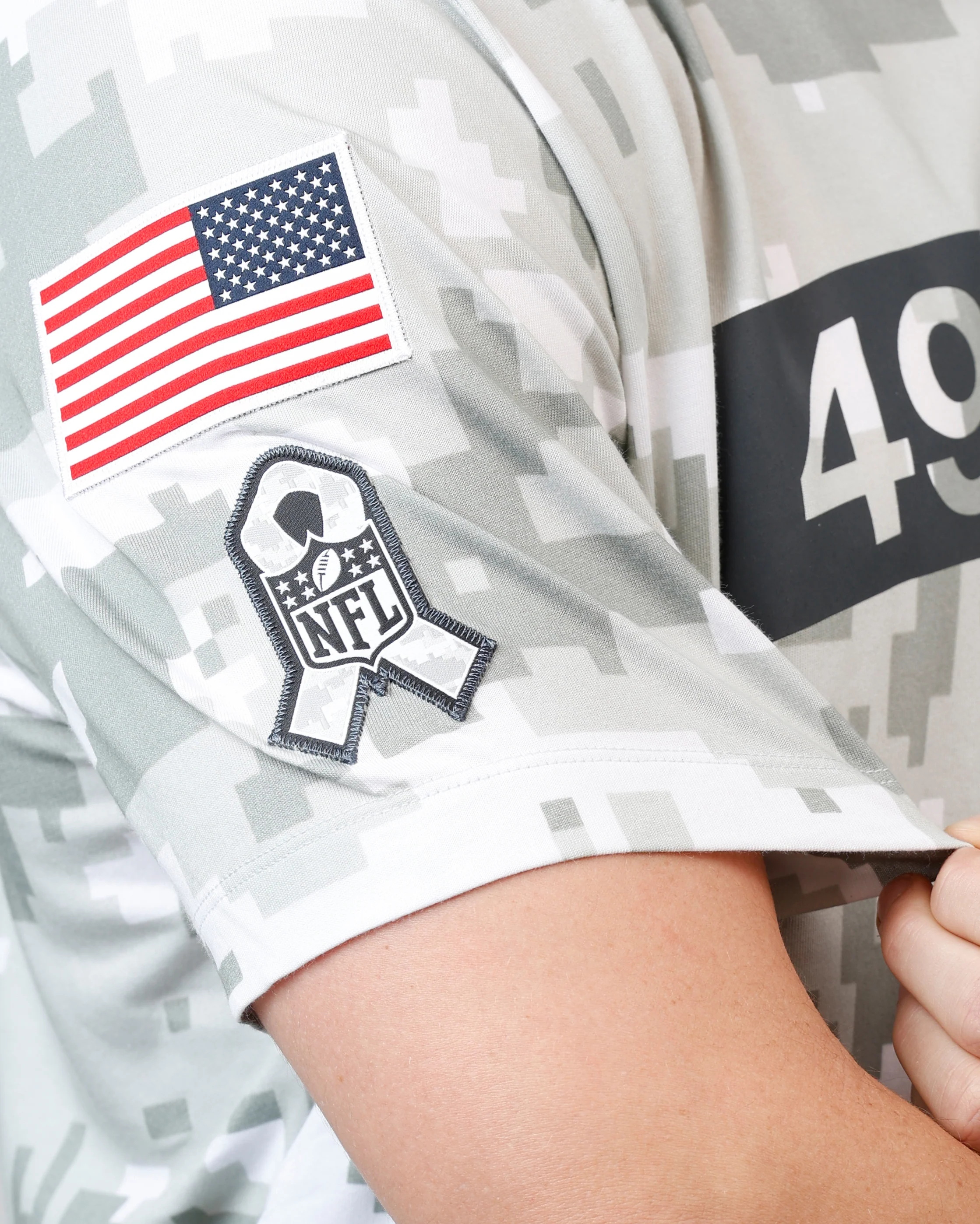 Nike San Francisco 49ers Salute to Service T-Shirt Camouflage - Image 6