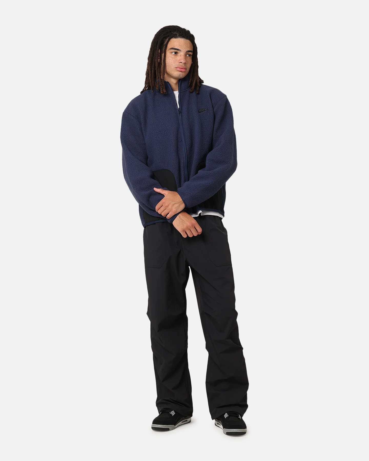 Nike Sherpa Winter Jacket Midnight Navy/Black - Image 2