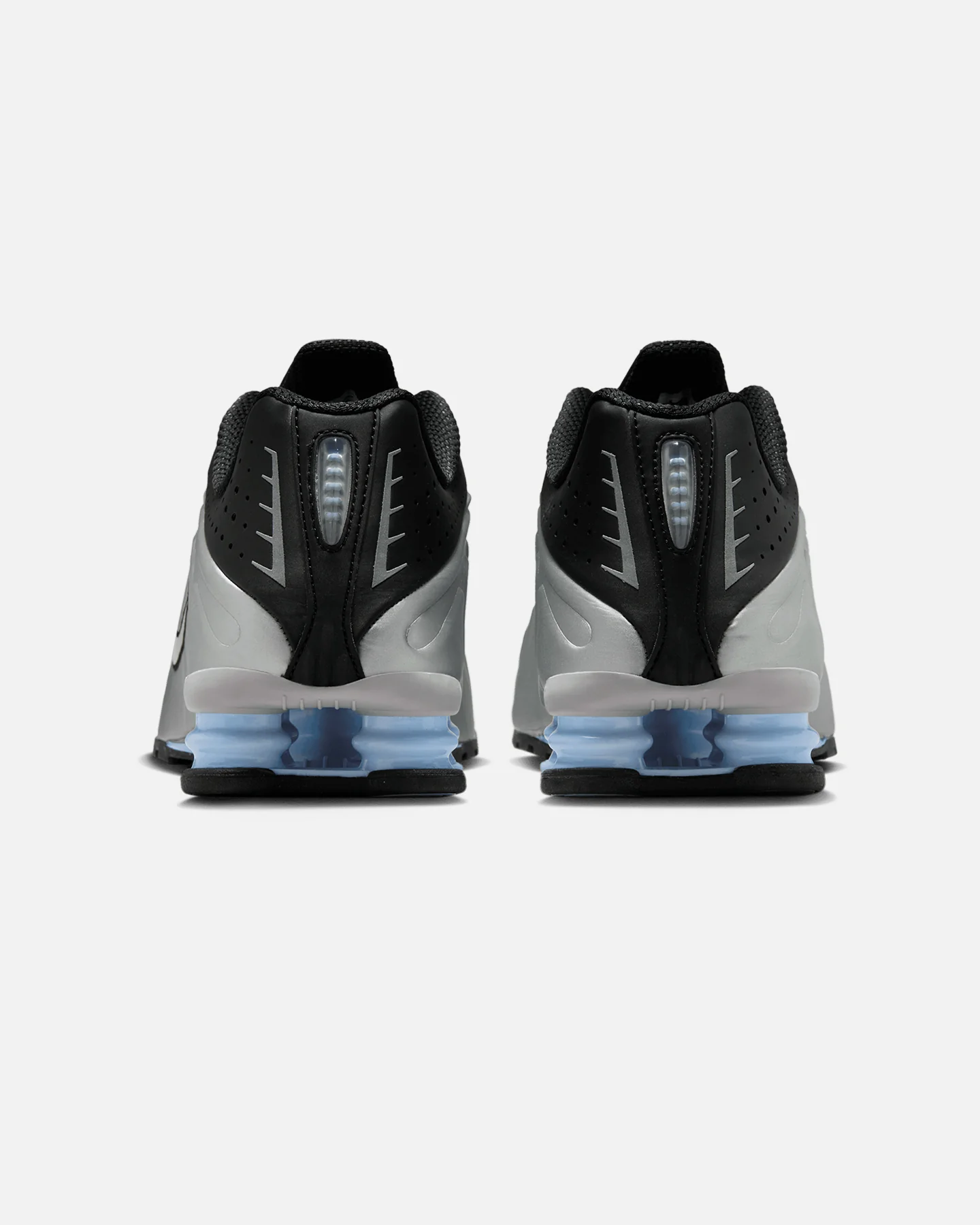 Nike Shox R4 Metallic Silver/Black - Image 3