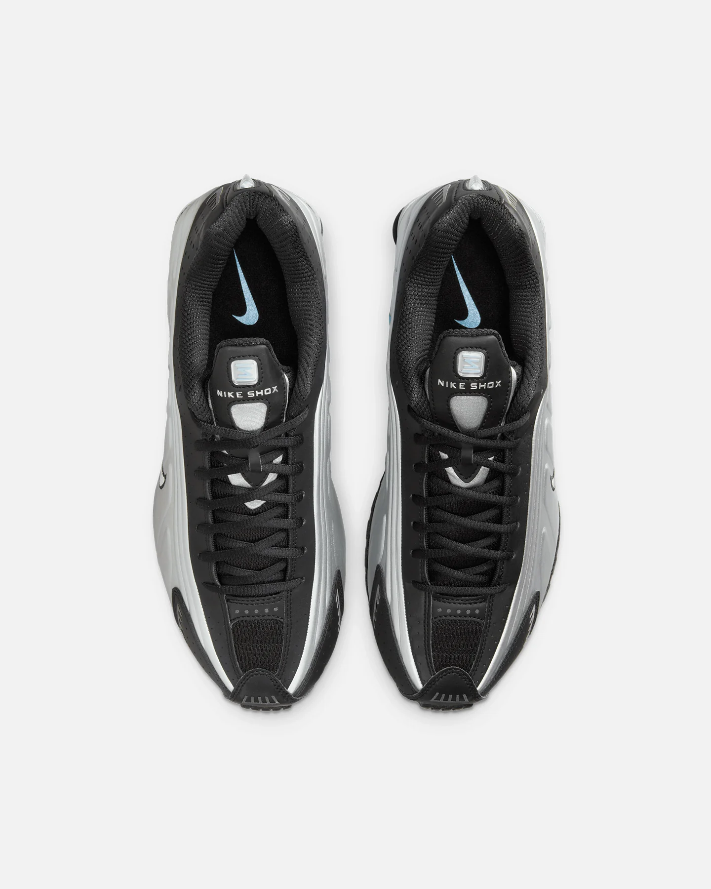 Nike Shox R4 Metallic Silver/Black - Image 7