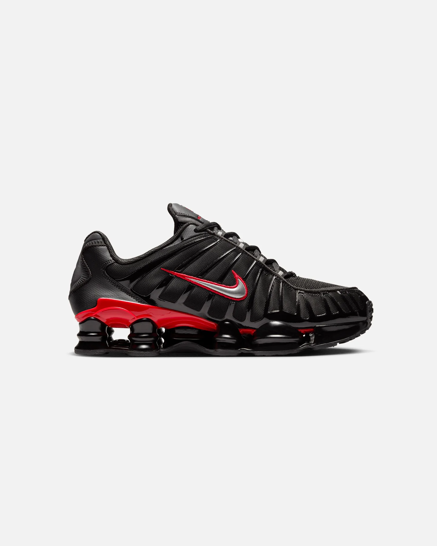 Nike Shox TL "Black Red" Black/Metallic Silver - Image 4