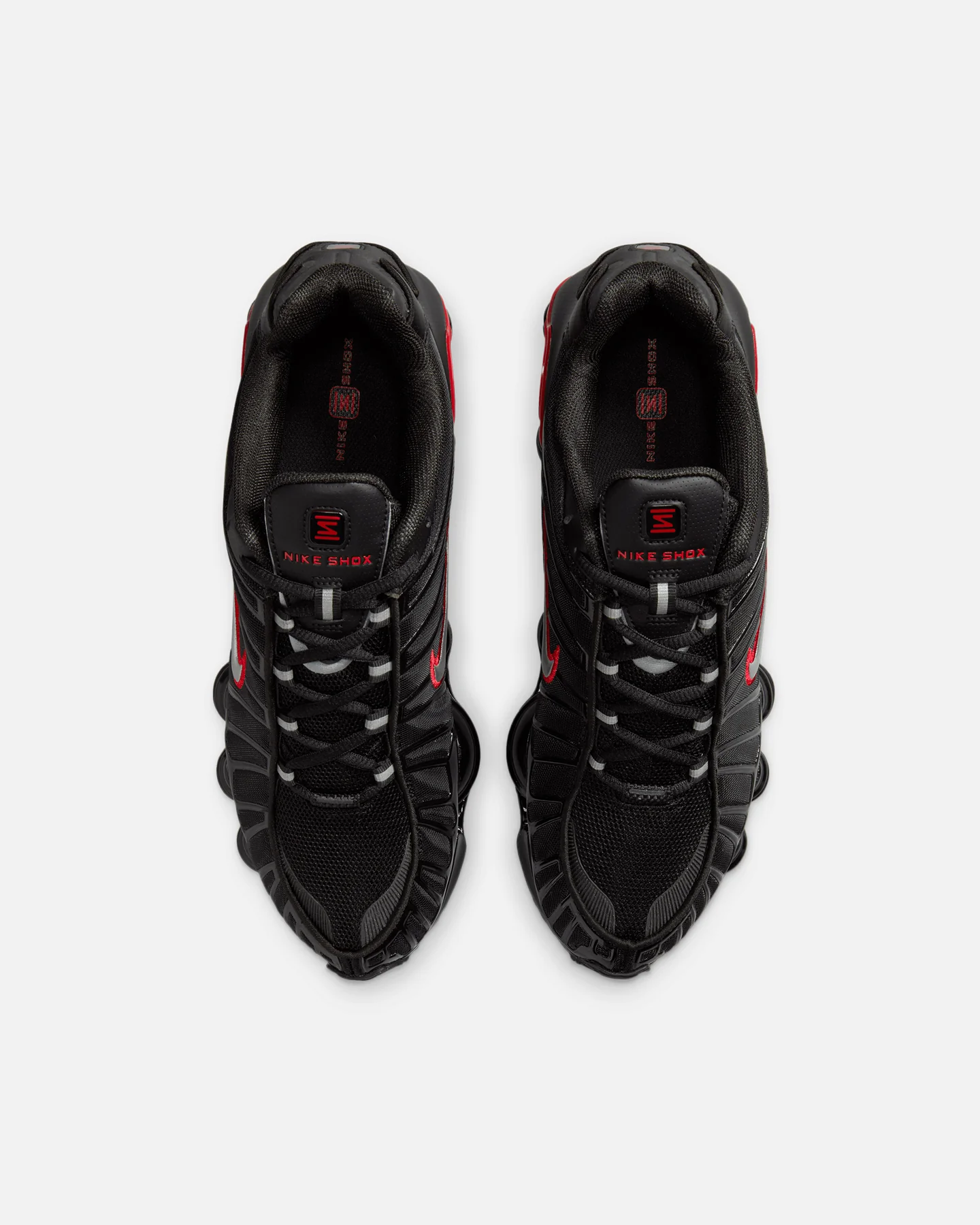Nike Shox TL "Black Red" Black/Metallic Silver - Image 7