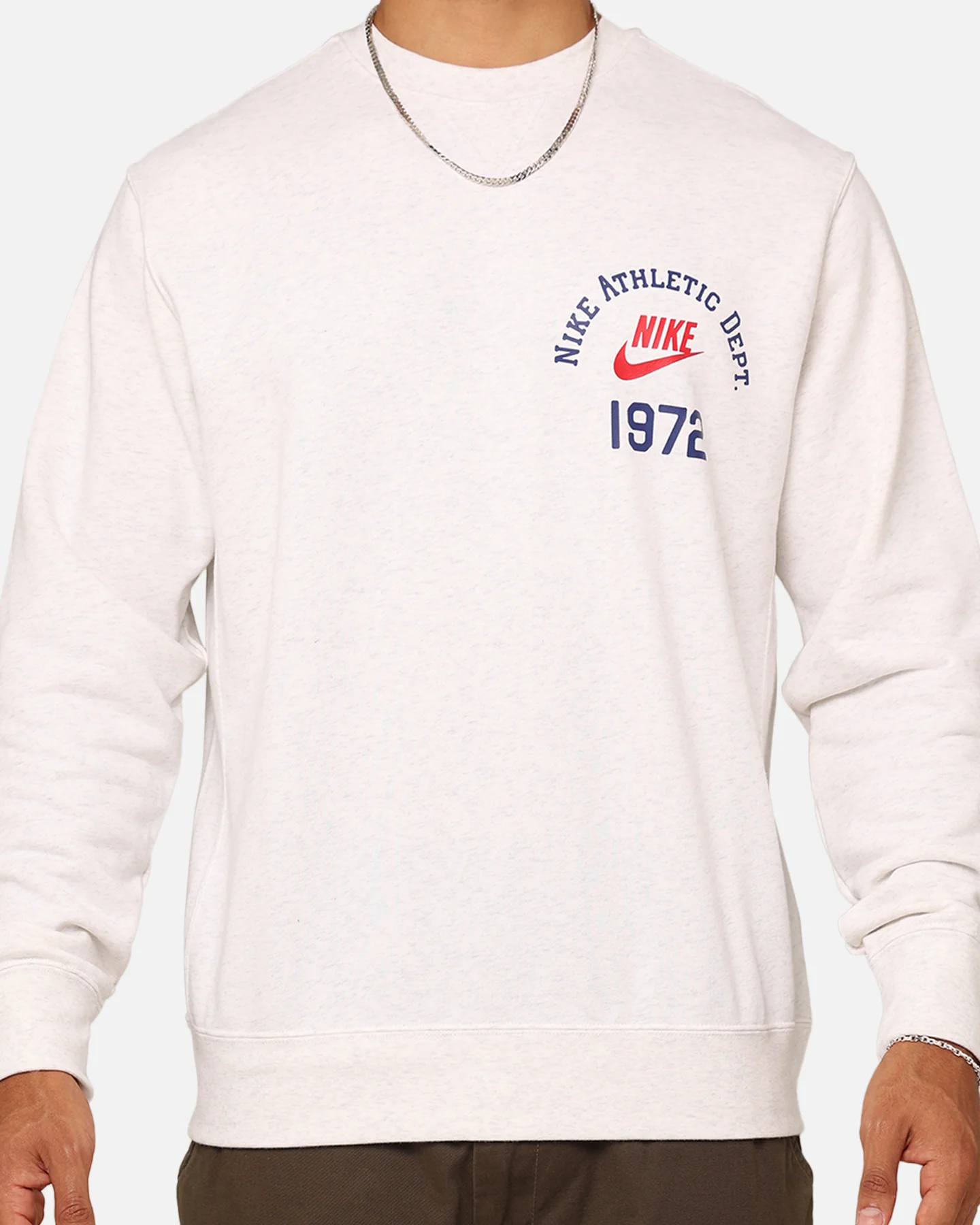 Nike Sportswear Club Fleece Crewneck Birch Heather - Image 3