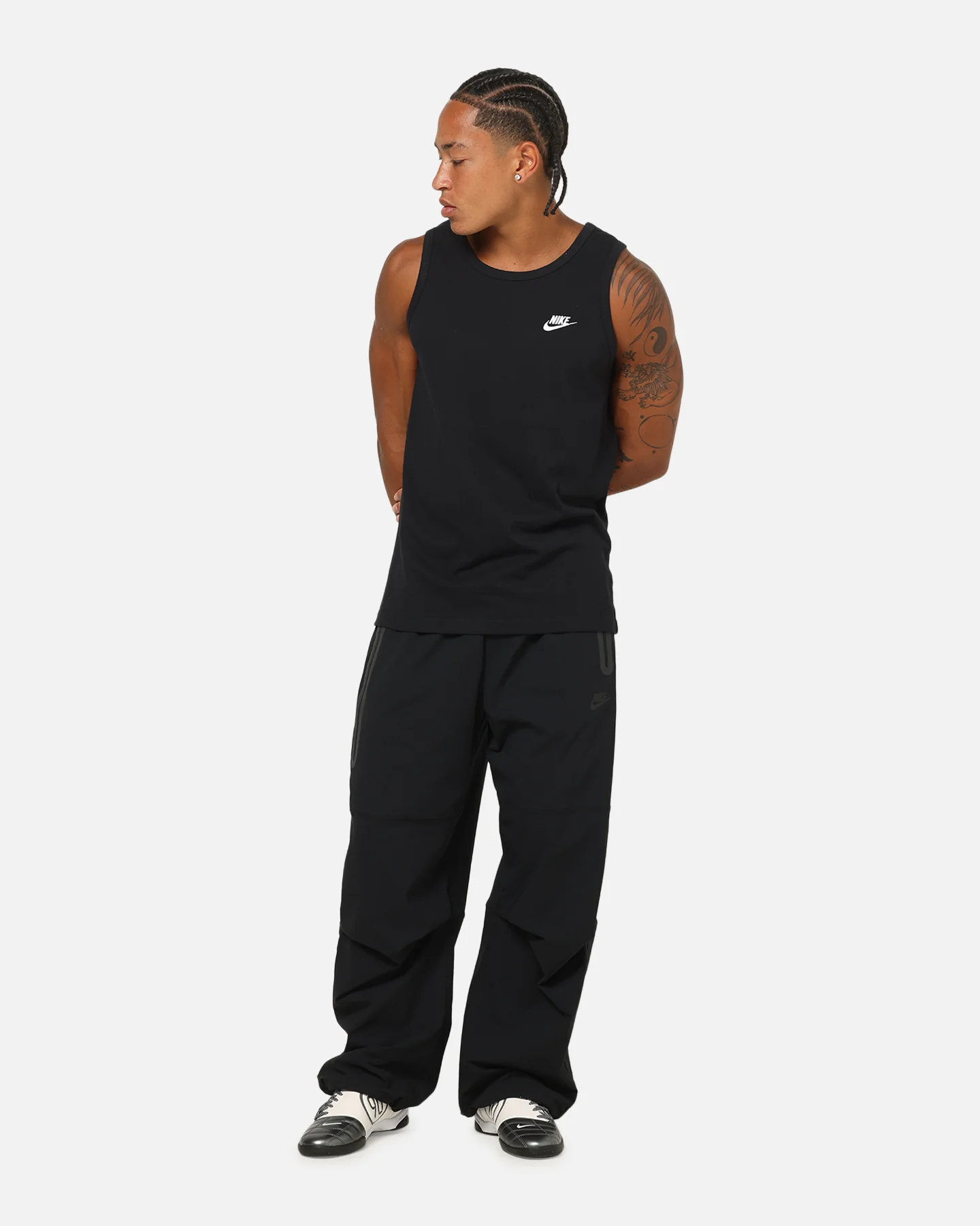 Nike Sportswear Club Tank Black/White - Image 2
