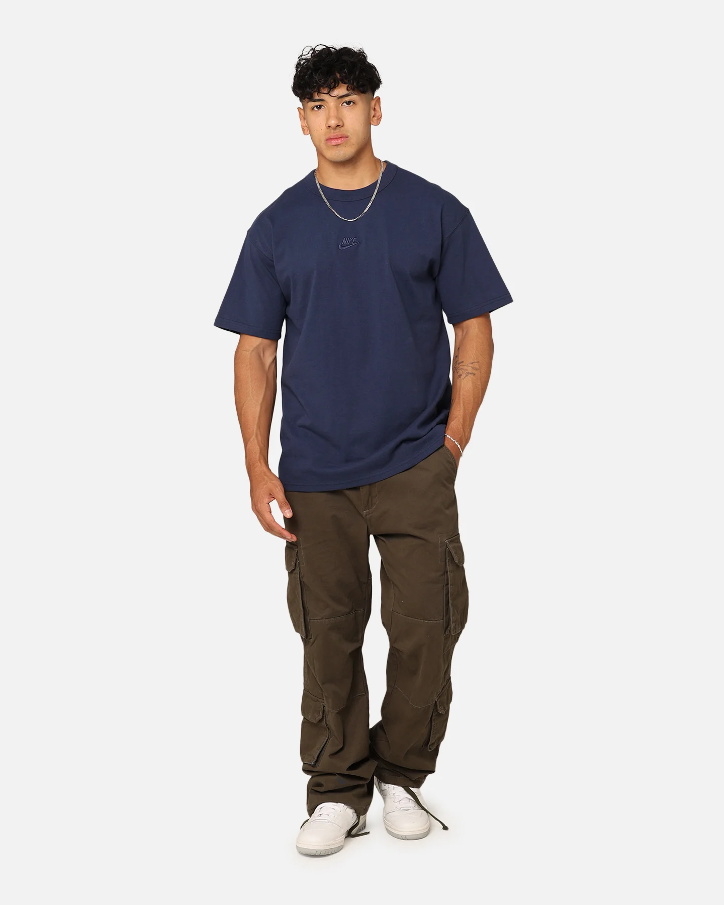 Nike Sportswear Premium Essentials Sustainable T-Shirt Midnight Navy - Image 2