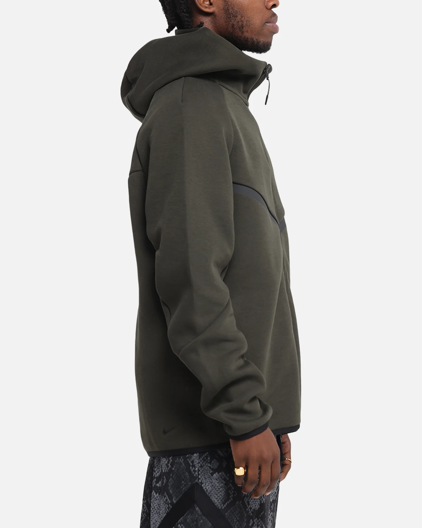Nike Sportswear Tech Fleece Windrunner Full-Zip Hoodie Jacket Black - Image 5