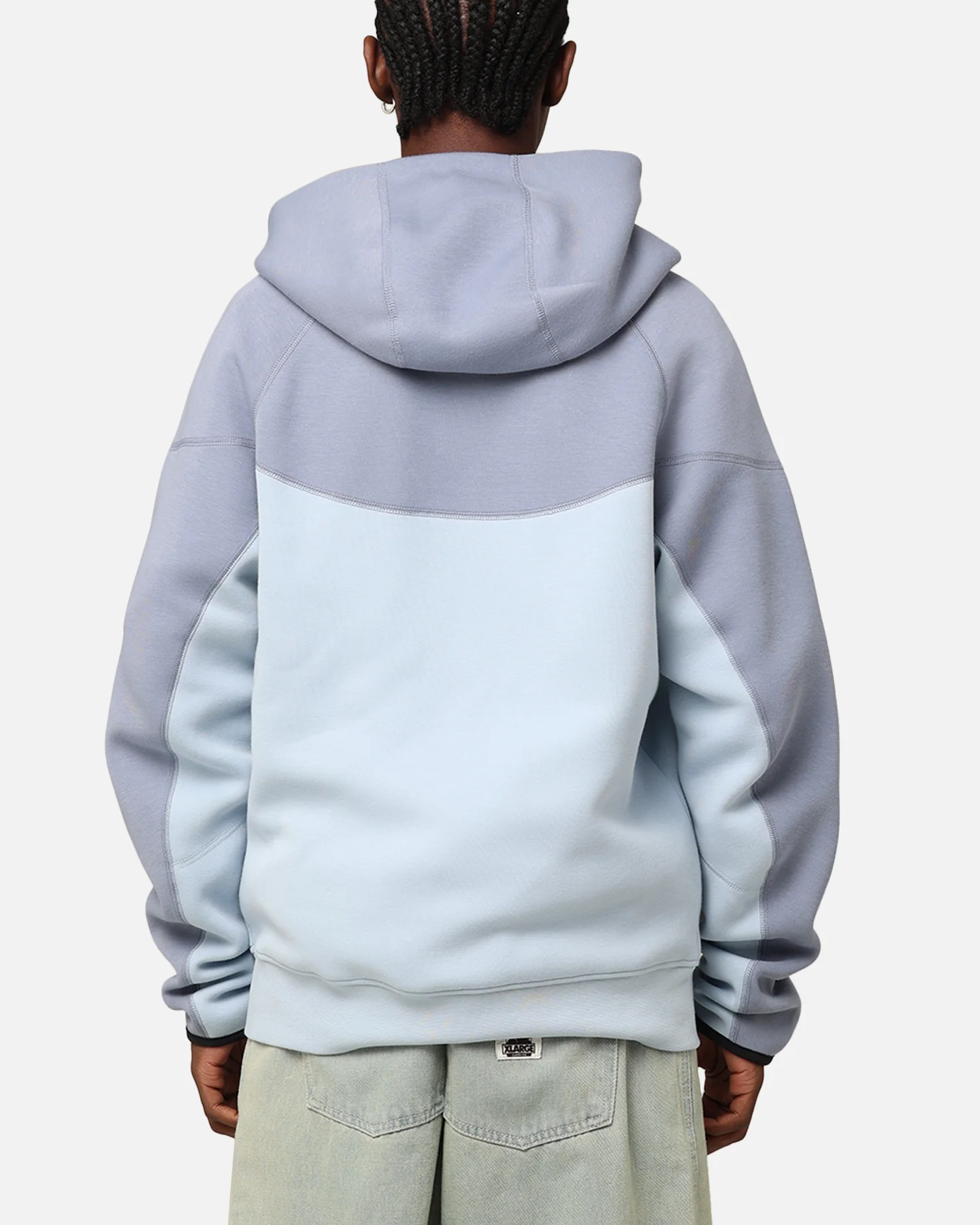 Nike Sportswear Tech Fleece Windrunner Full-Zip Hoodie Jacket Light Armoury Blue - Image 3
