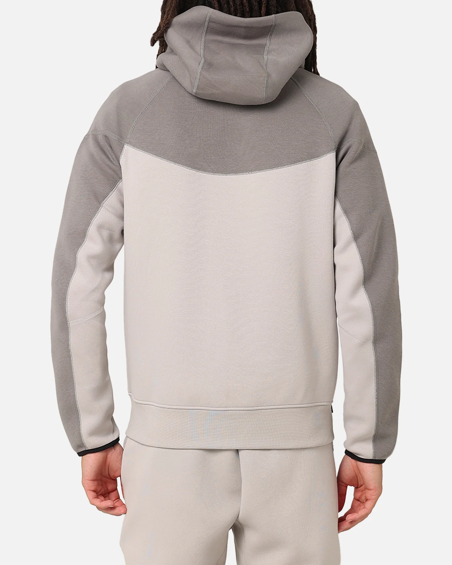 Nike Sportswear Tech Fleece Windrunner Full Zip Hoodie Lt Iron Ore/Flat Pewter/Black - Image 3